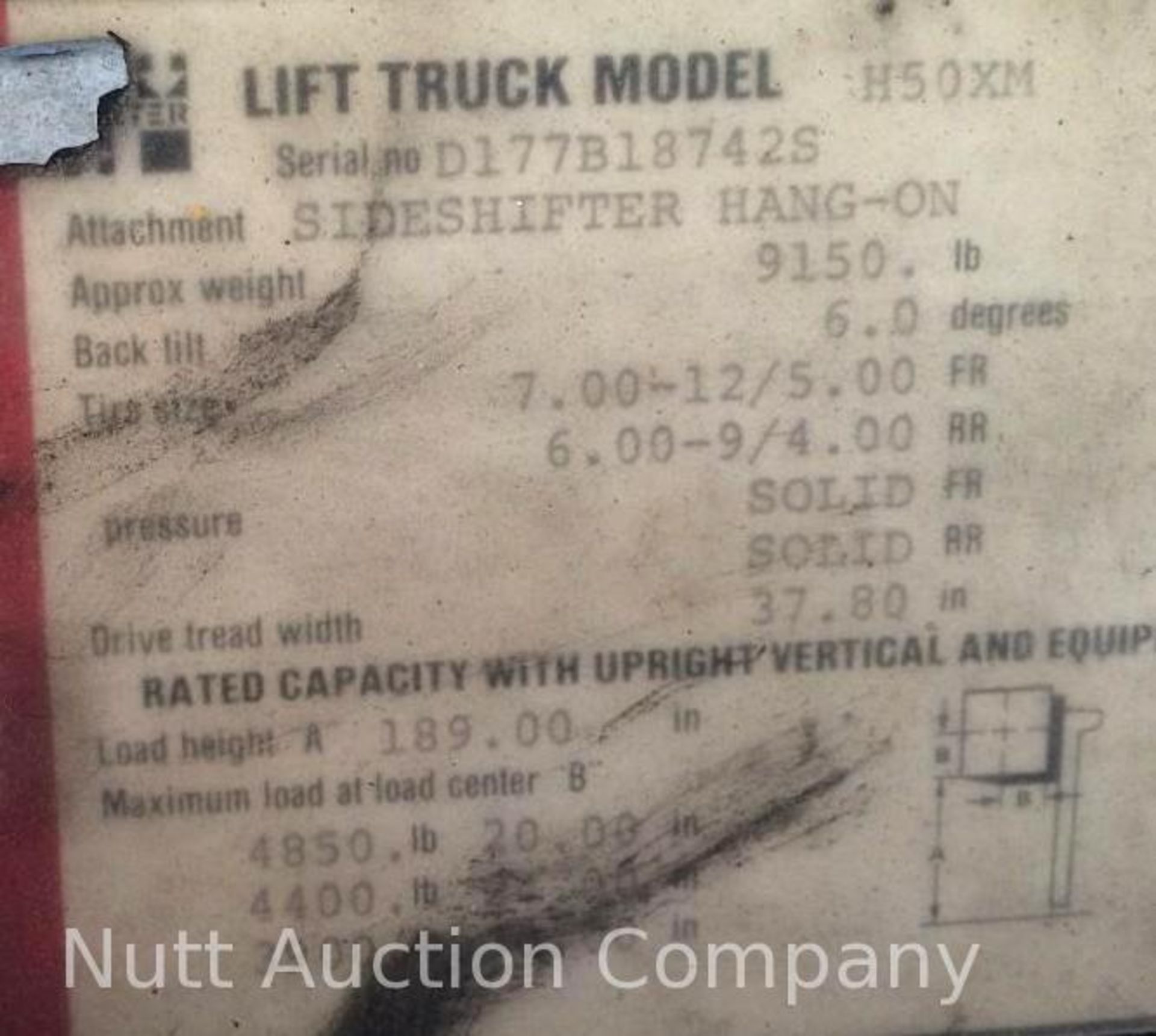 Hyster X50HM Forklift Serial: D177B18742S, LPG - Image 12 of 12