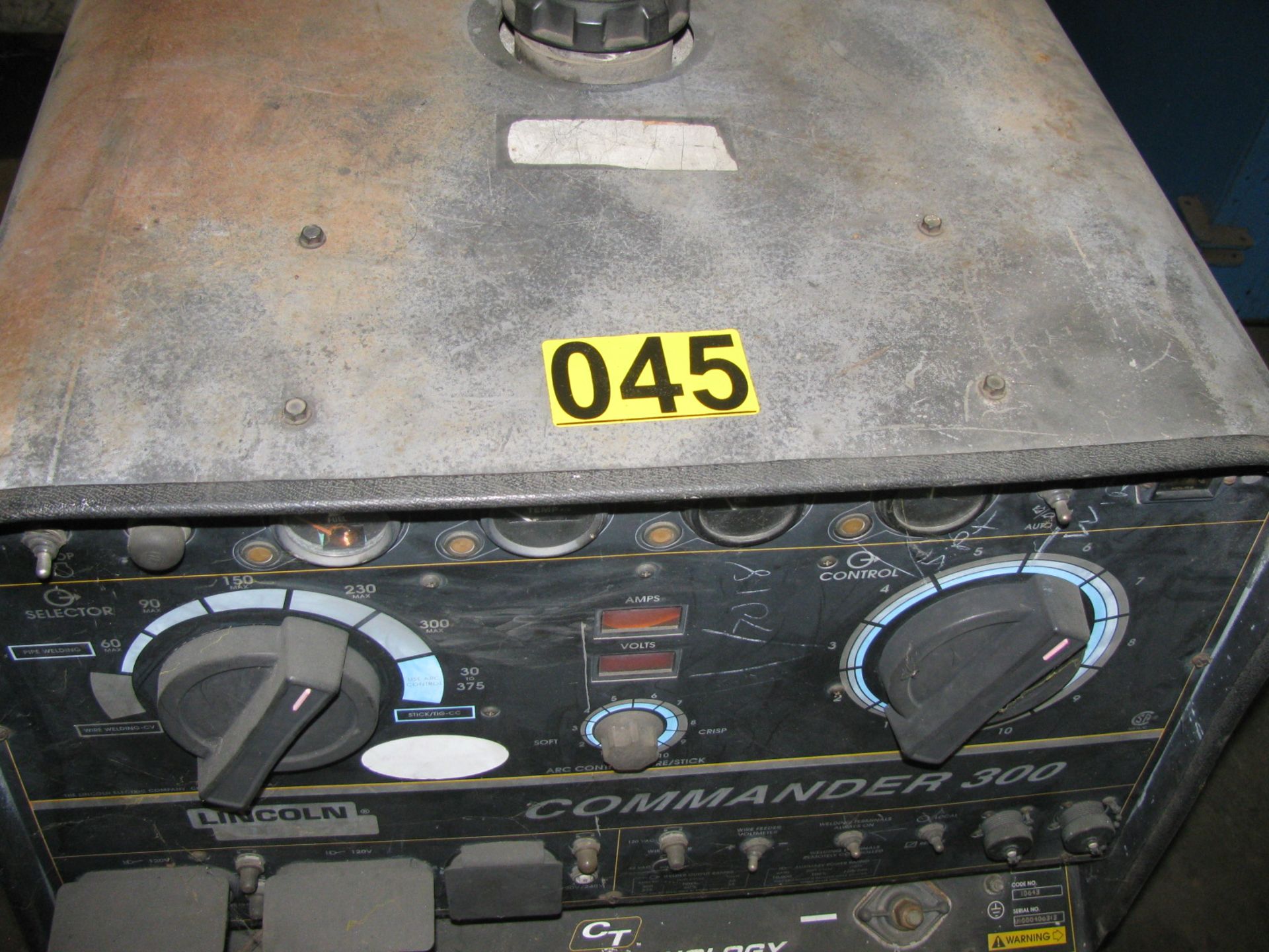 Lincoln Commander 300 Welder (Diesel) Model K-1585-2, Sr# U1000406313, 2,787 Hours