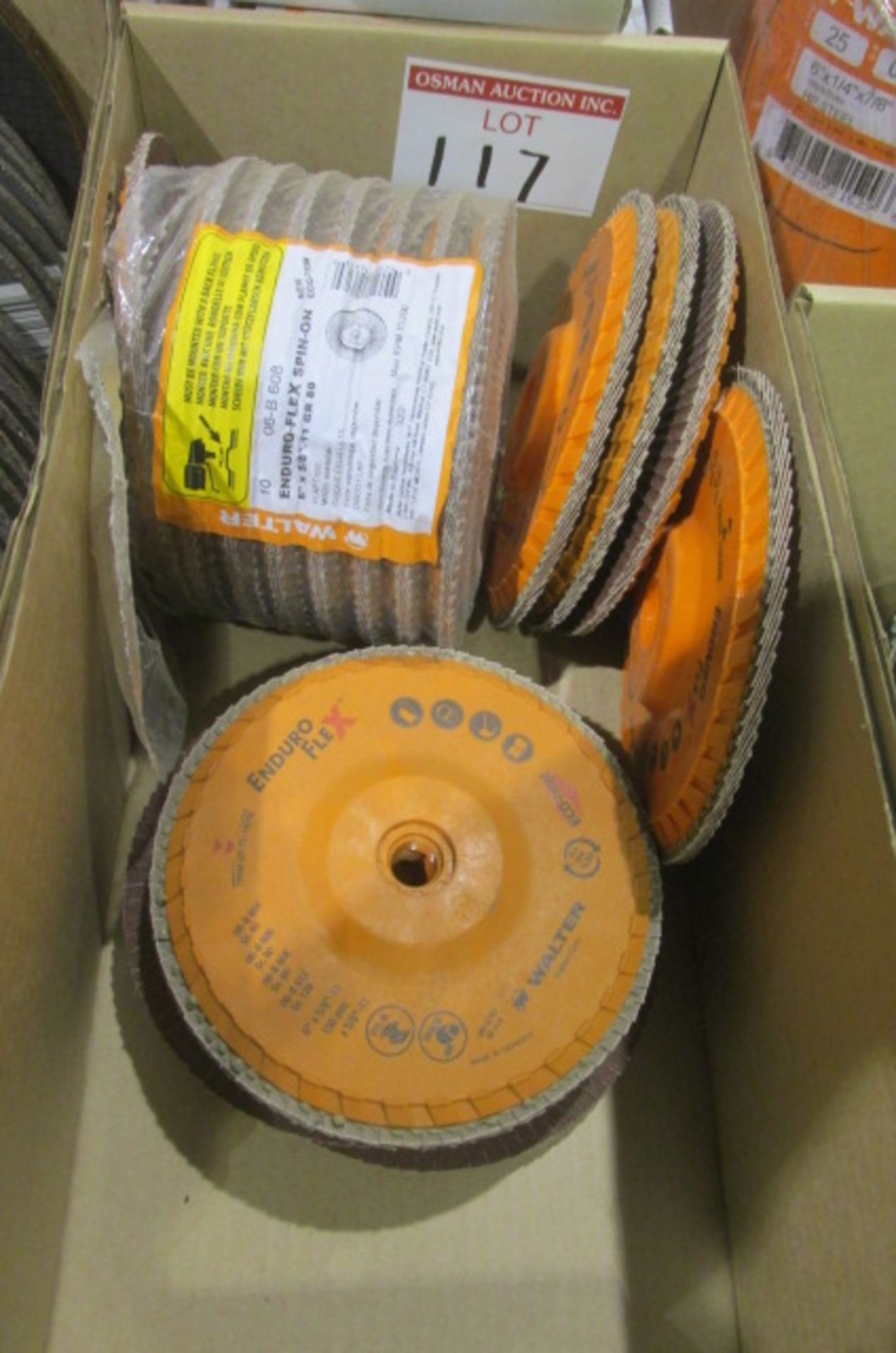 BOX OF APPROXIMATELY 16 WALTER 6" FLAP DISCS