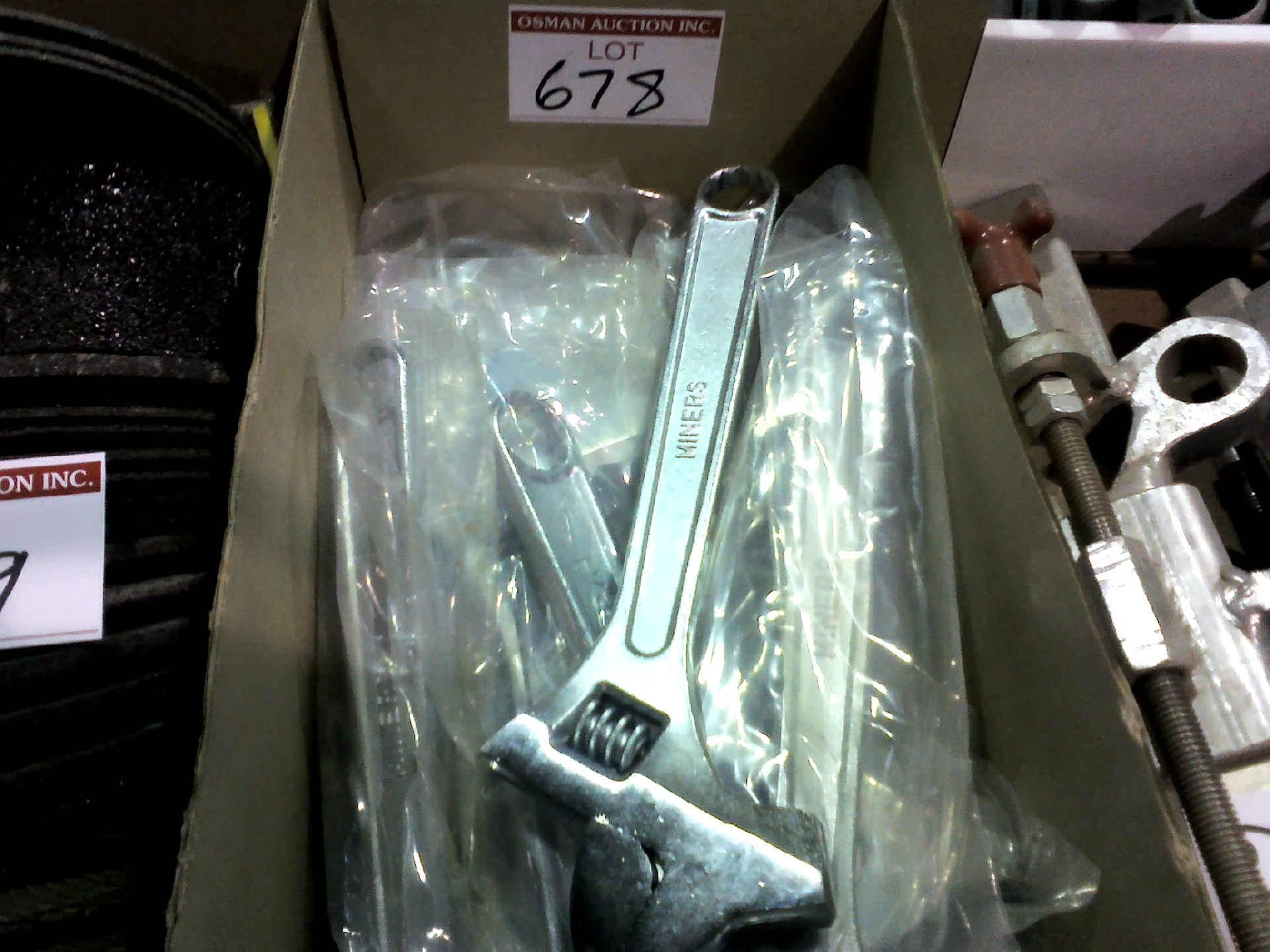 BOX OF 15 UNUSED 12" MINER'S WRENCHES