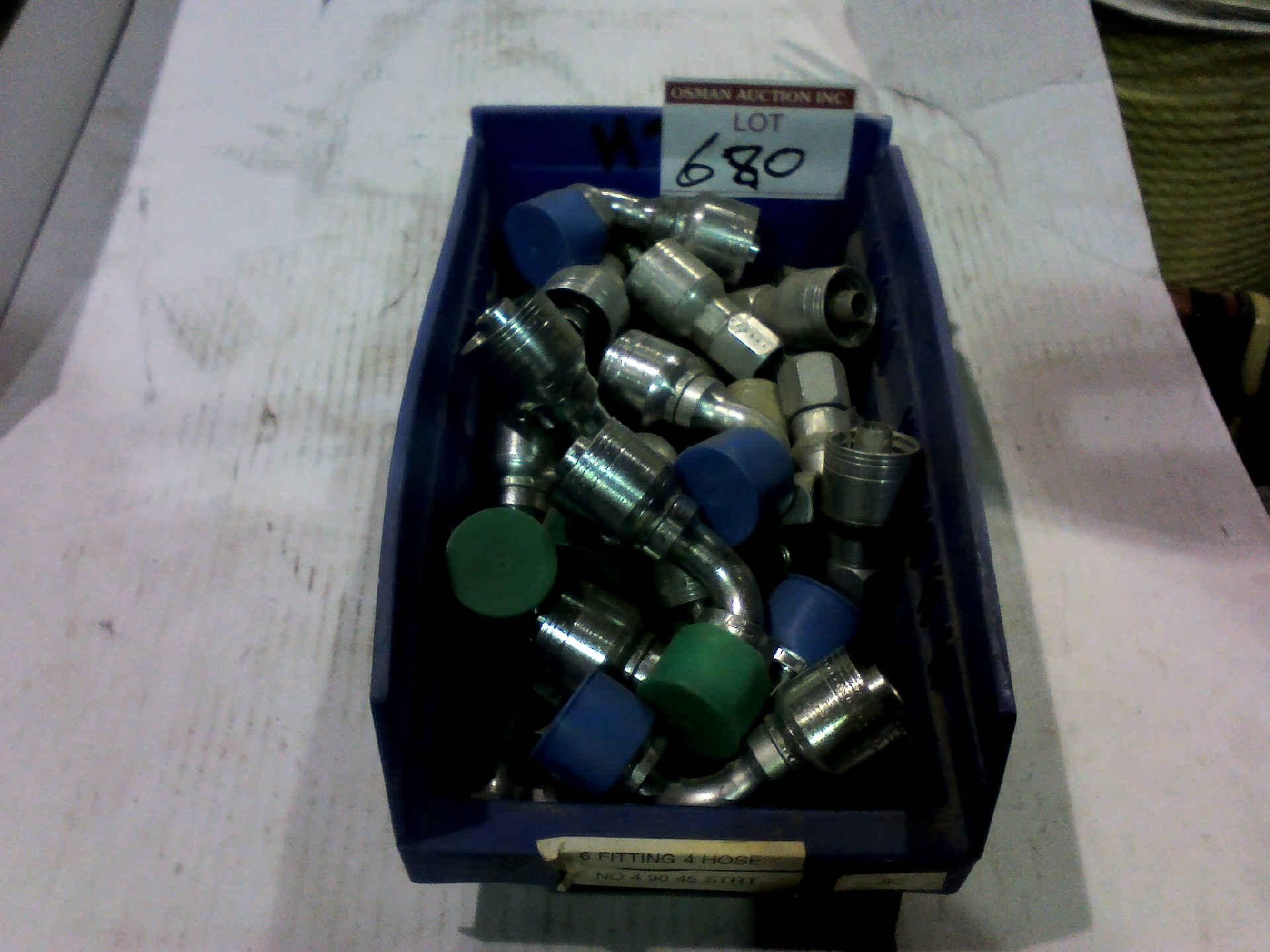 BOX OF ASSORTED CRIMP FITTINGS