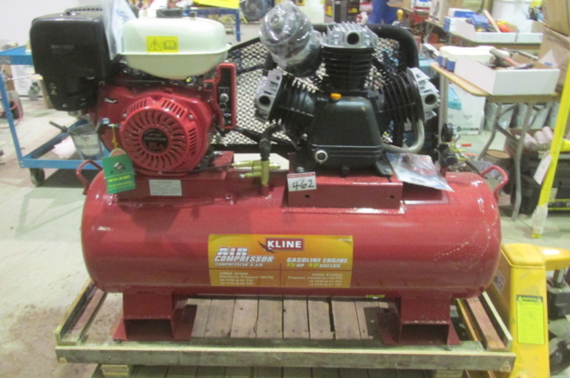 UNUSED KLINE 40 GALLON AIR COMPRESSOR