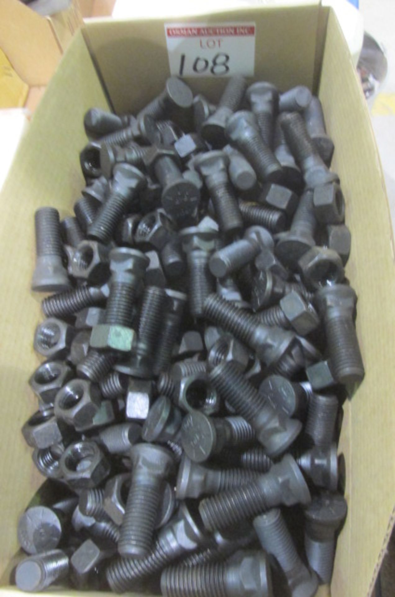 BOX OF JOHN DEERE LUG NUTS