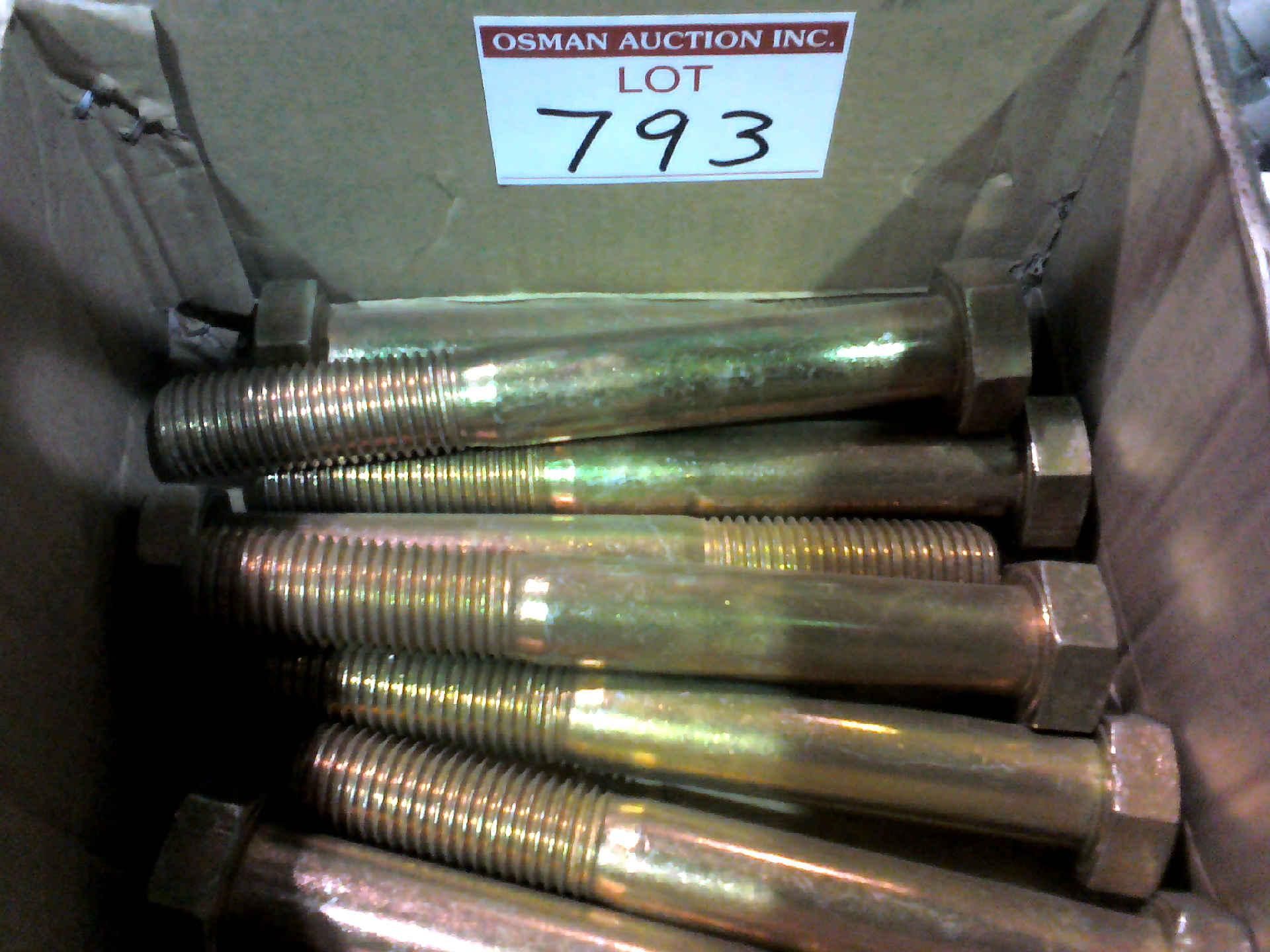 BOX OF NINE 1" X 7 1/2" CAP SCREWS