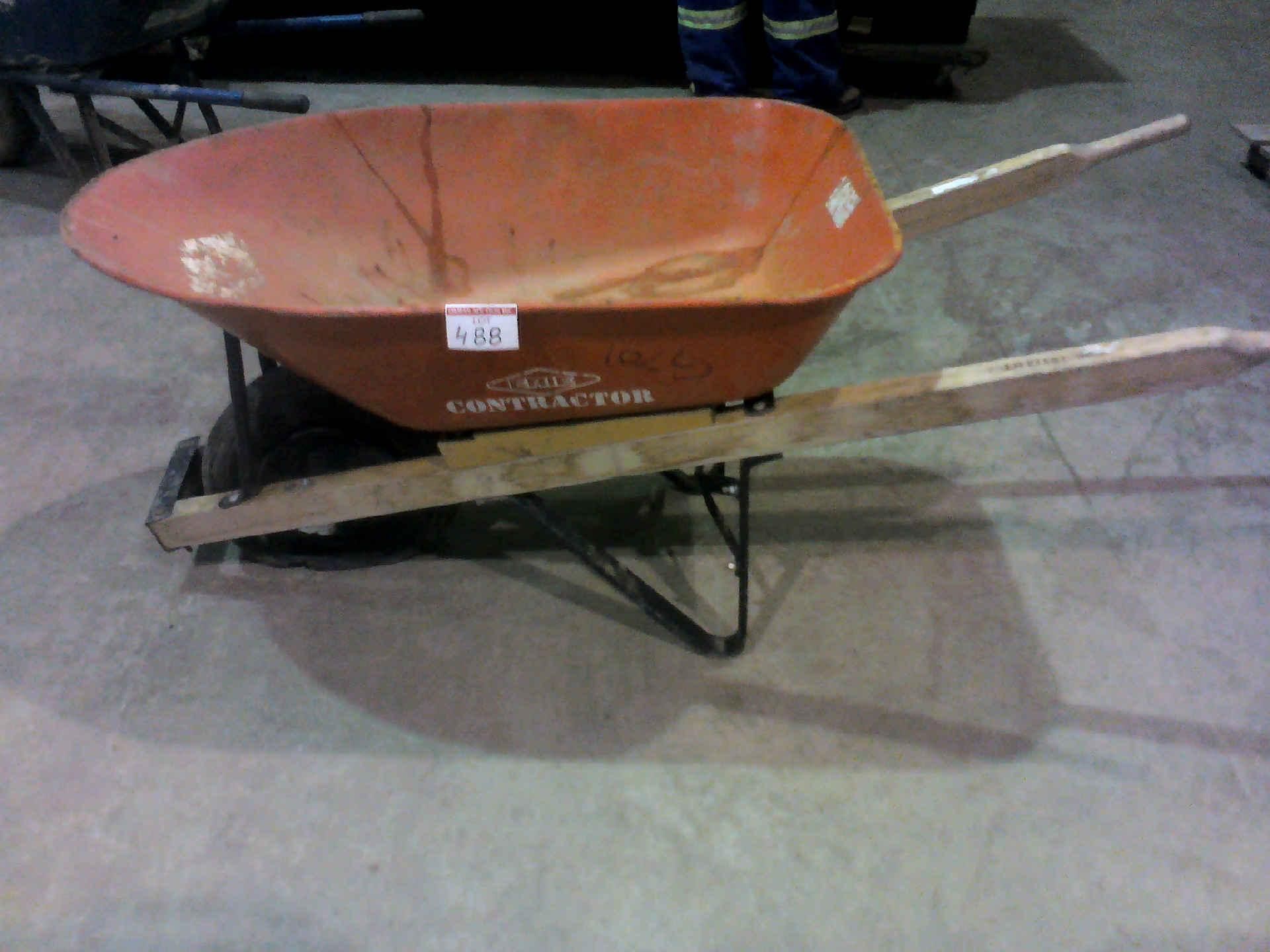 CONTRACTOR WHEEL BARROW - NEEDS NEW TIRE