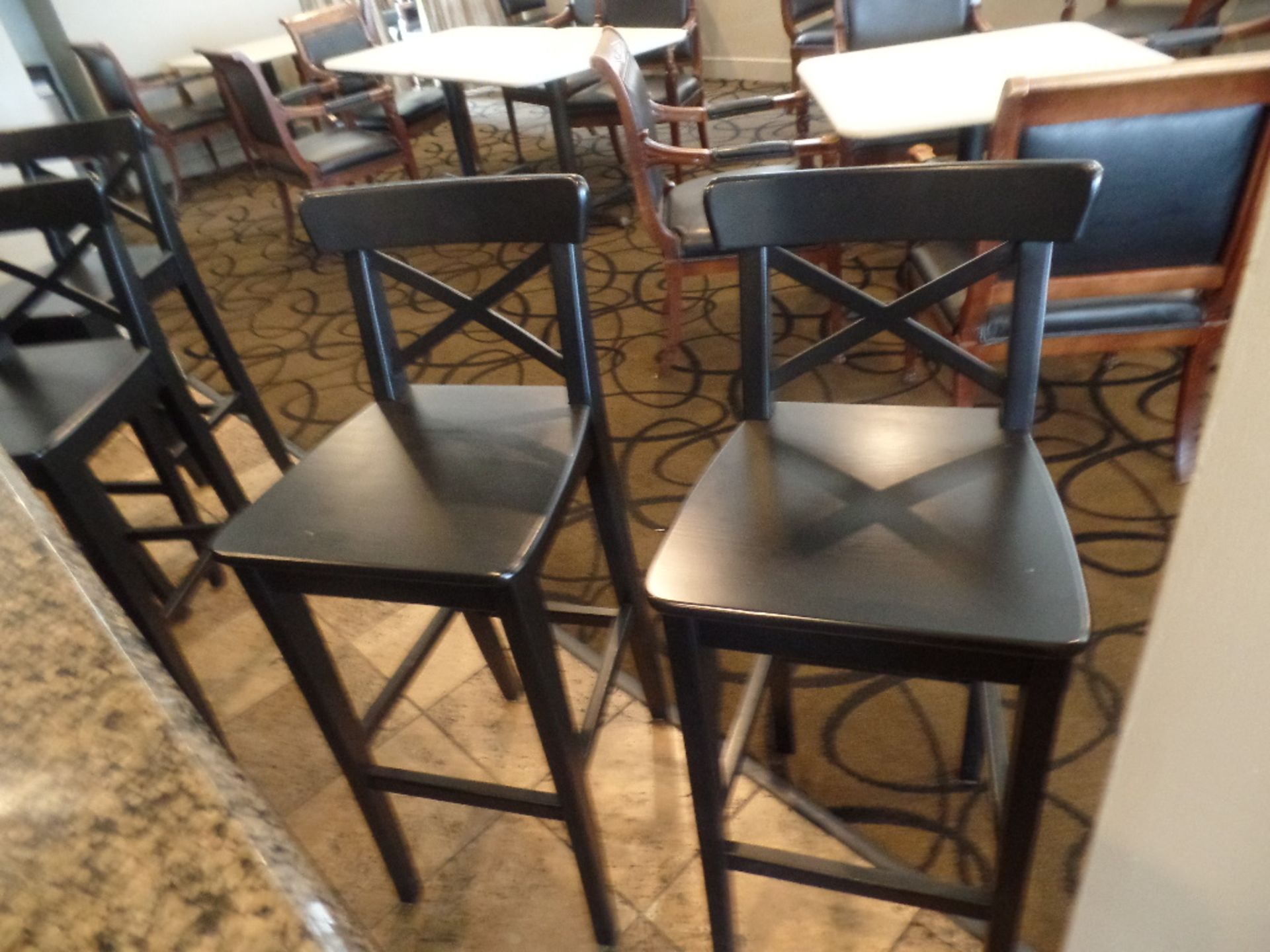 (8) Wood Barstools