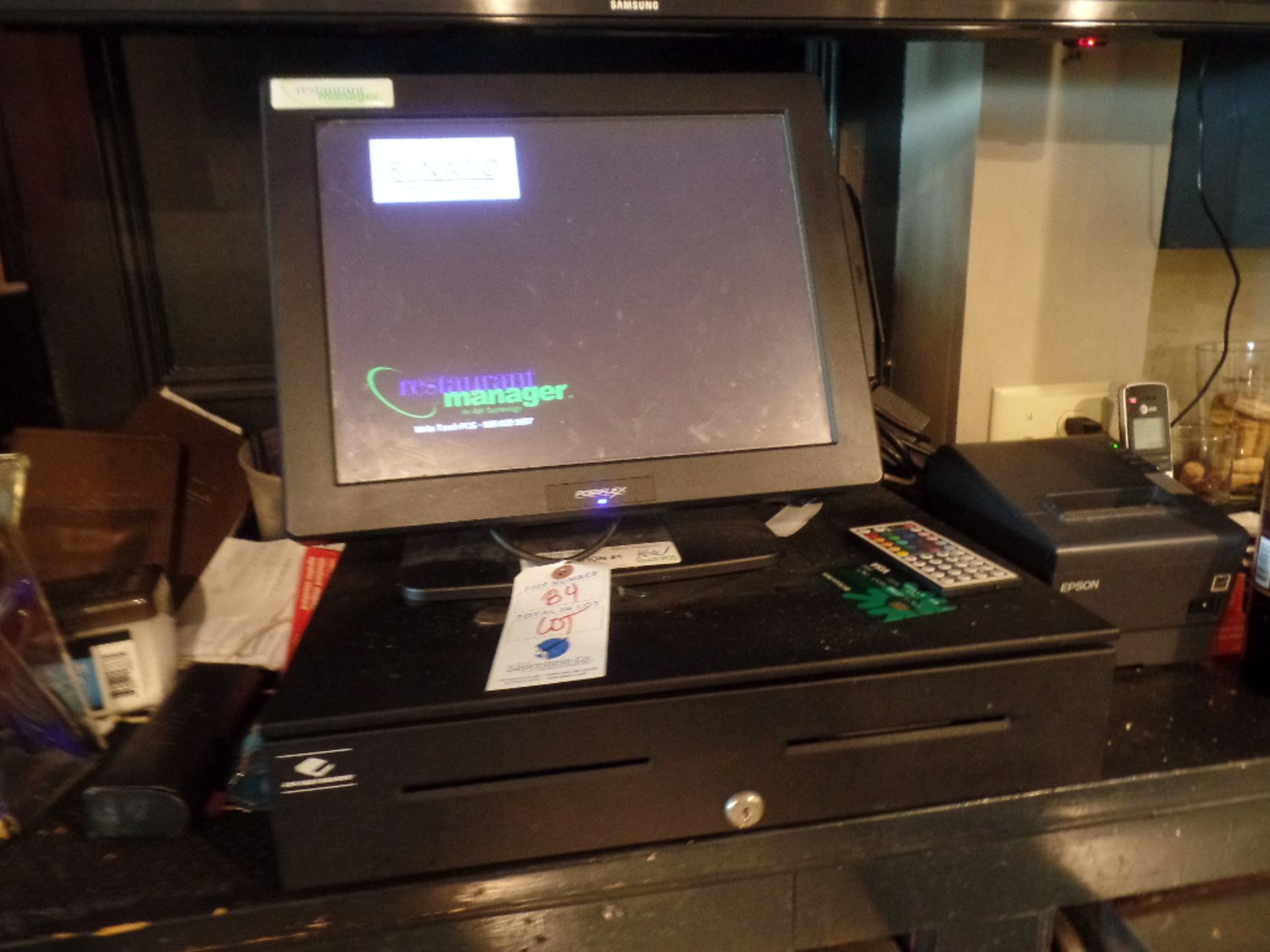 (Lot) ASI POS System w/ Touch Screens, Cash Draw, Printers Throughout
