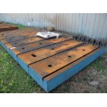 T-SLOTTED FLOOR PLATE, 15' x 8' x 10" thk.