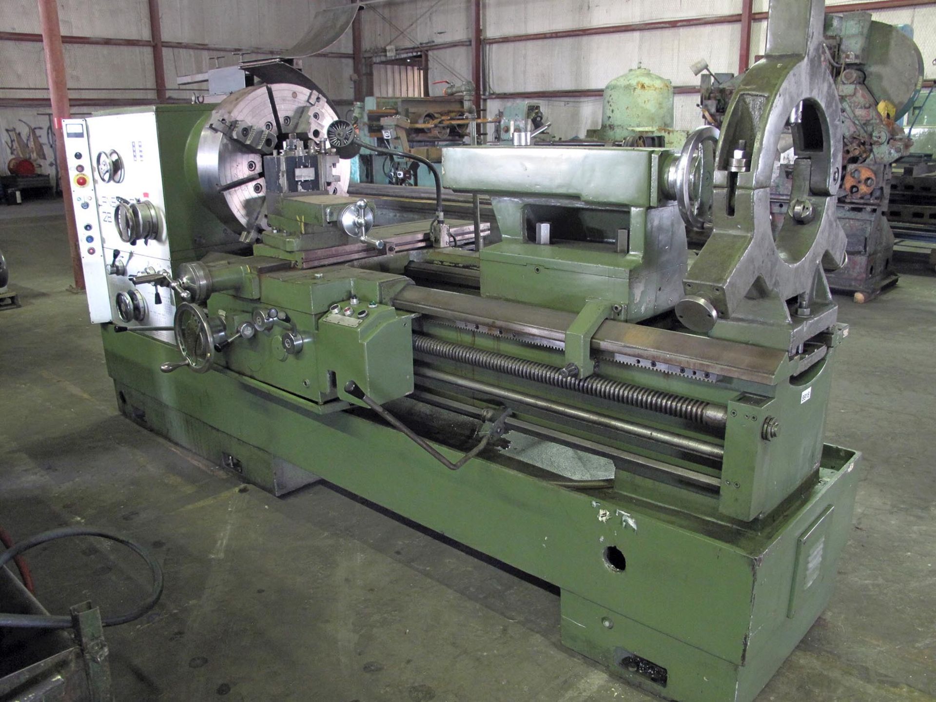 HOLLOW SPINDLE LATHE, LANSING 28" X 60", 28" sw. over bed, 18.875" sw. over crosslide, 37.75"sw.