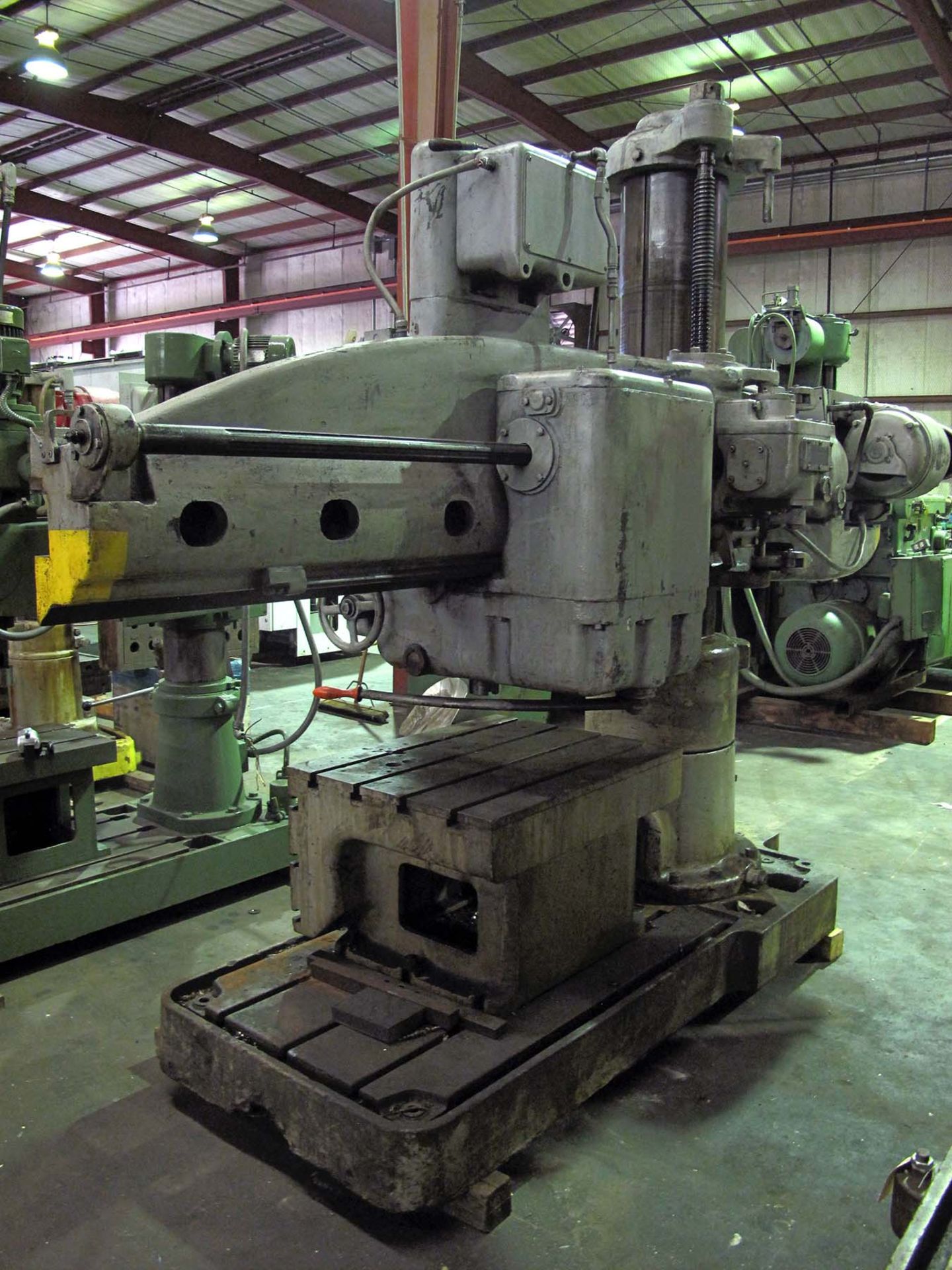 RADIAL DRILL, CARLTON 5' X 13", drills to center of 120" circle, No. 5 Morse spdl. taper, 3-3/16" - Image 3 of 7