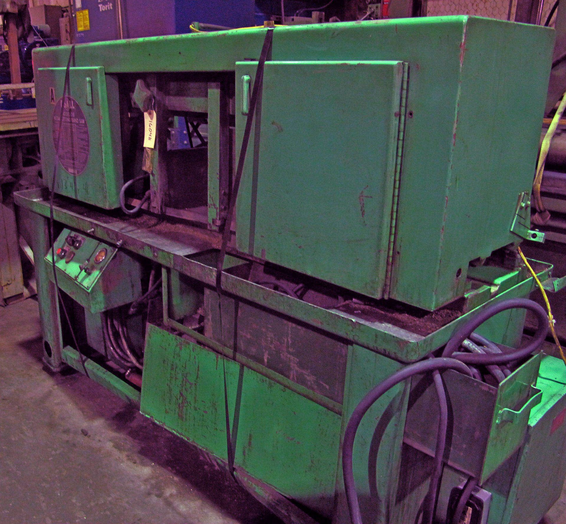 HORIZONTAL BANDSAW, DOALL 12" X 12", Mdl. C-8,  12" rounds, (4) blade spds: 60â€“250 FPM, 160" x - Image 2 of 6
