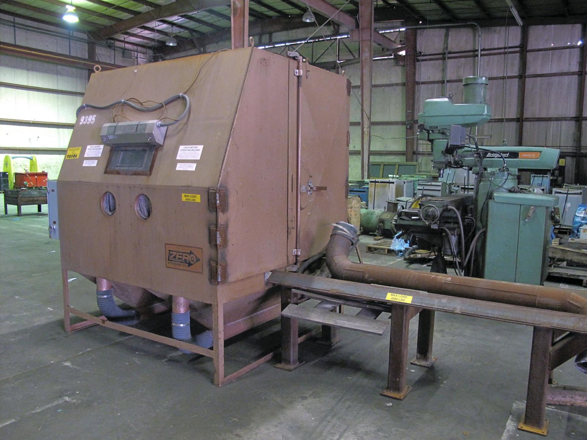 ABRASIVE BLAST MACHINE, CLEMCO INDUSTRIES MDL. 1642, 2.0 cu. ft. cap., Clemco Industries side - Image 2 of 8