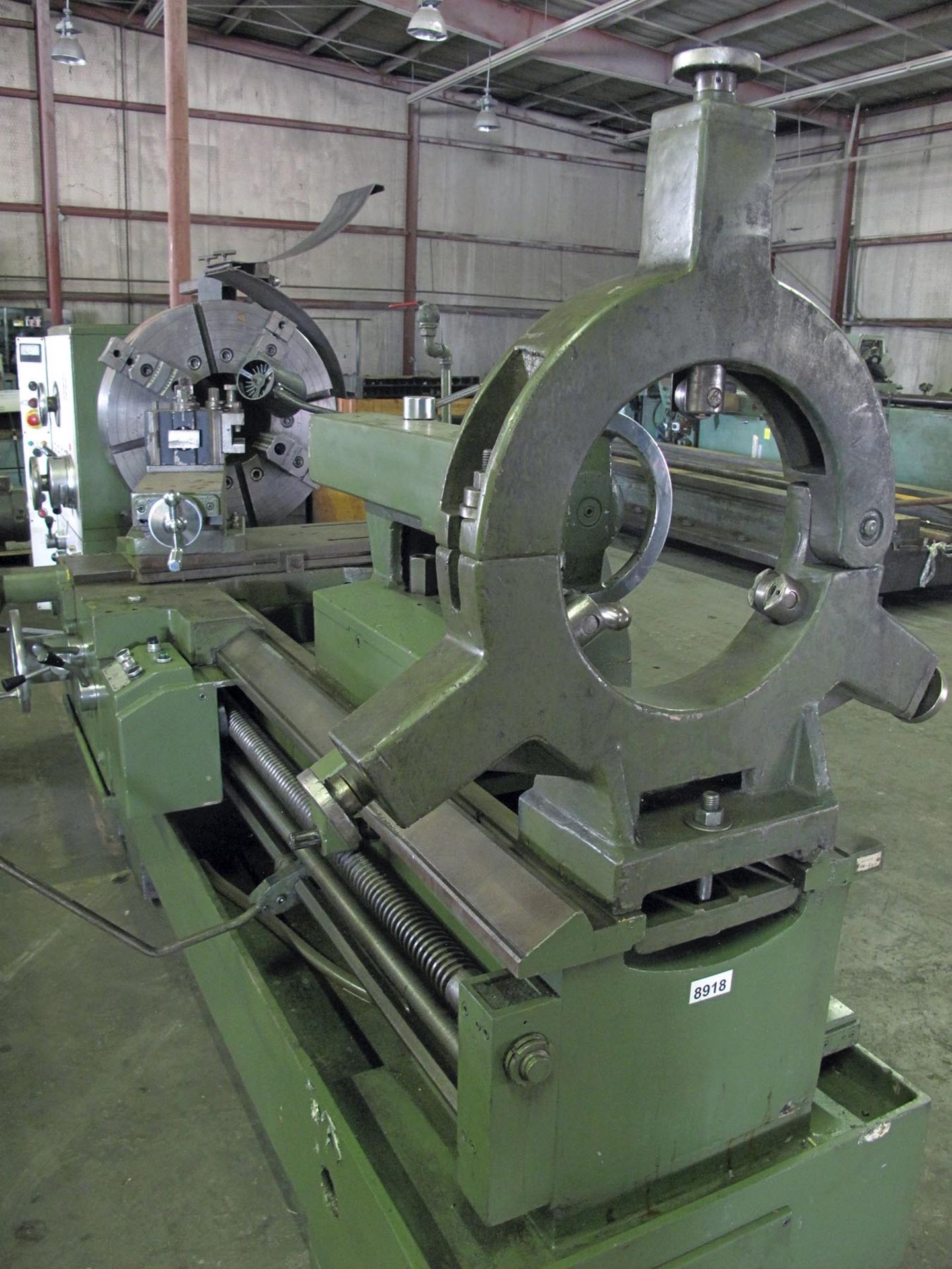 HOLLOW SPINDLE LATHE, LANSING 28" X 60", 28" sw. over bed, 18.875" sw. over crosslide, 37.75"sw. - Image 10 of 10