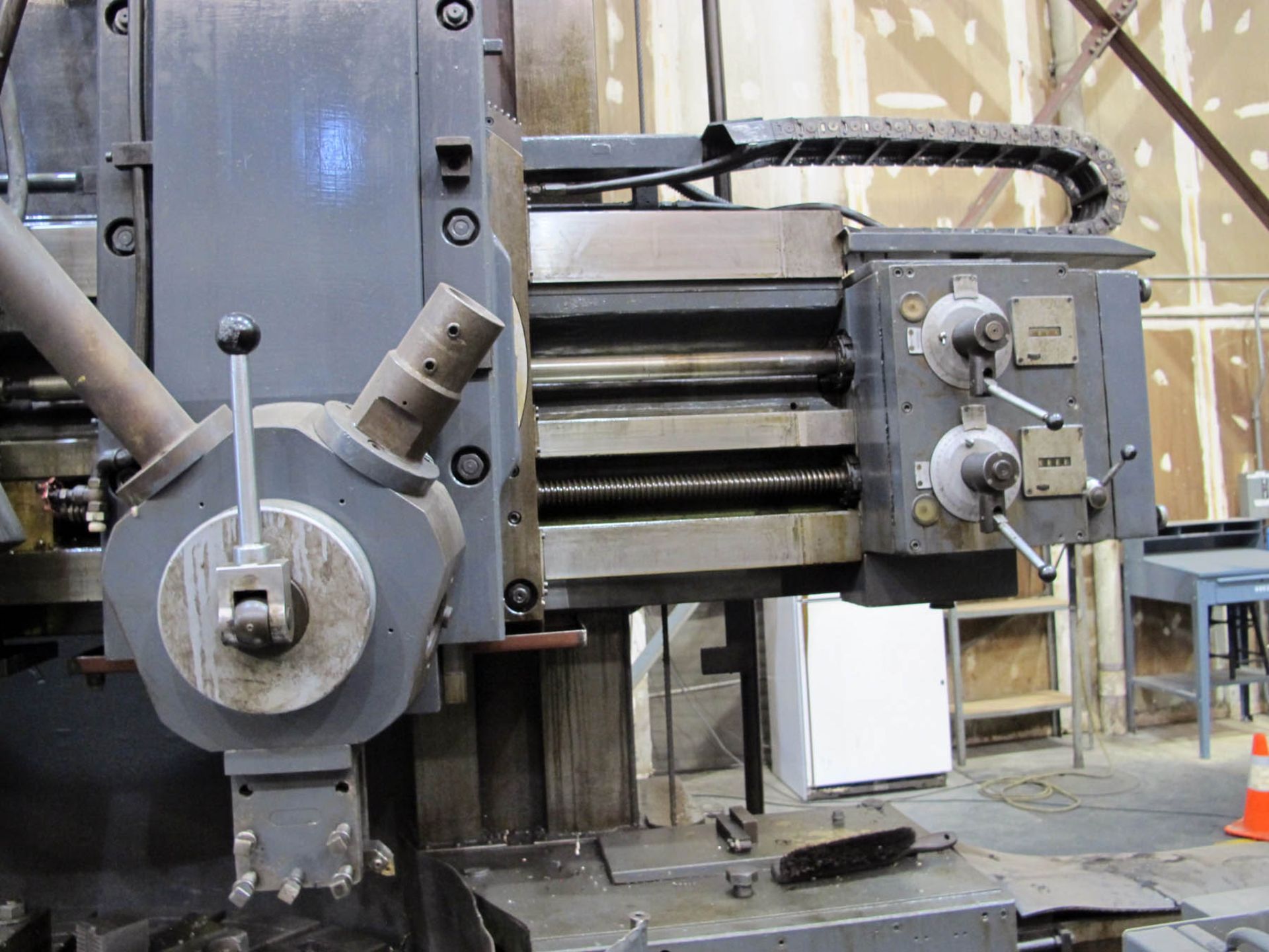 VERTICAL BORING MILL, SUMMIT 60", 57" table w/(4) boring mill jaws, 65" swing, 17,500 lb. load, - Image 3 of 7