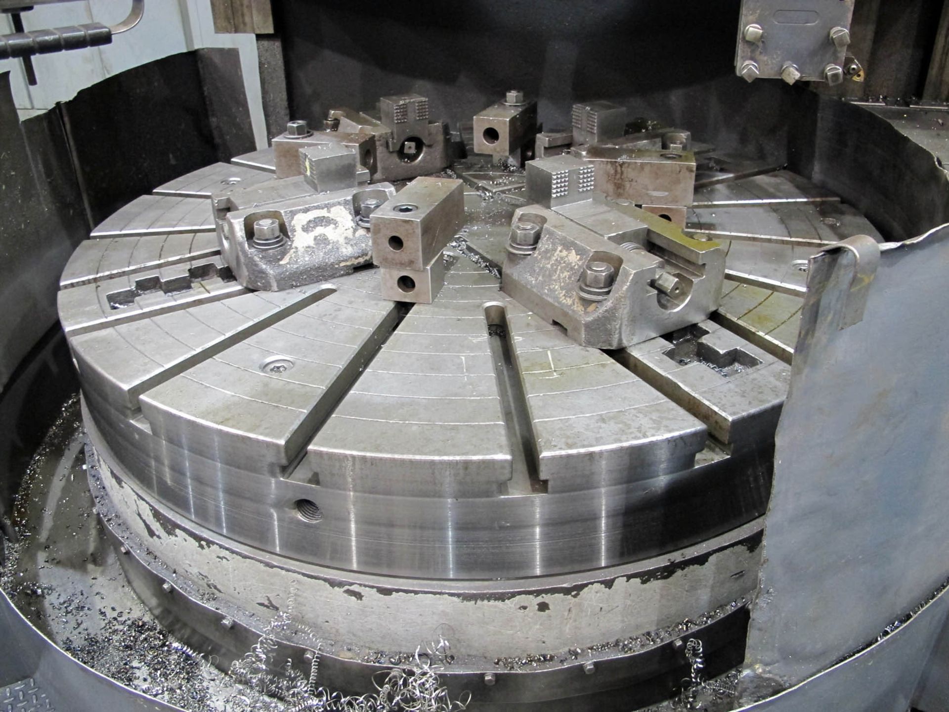 VERTICAL BORING MILL, SUMMIT 60", 57" table w/(4) boring mill jaws, 65" swing, 17,500 lb. load, - Image 2 of 7