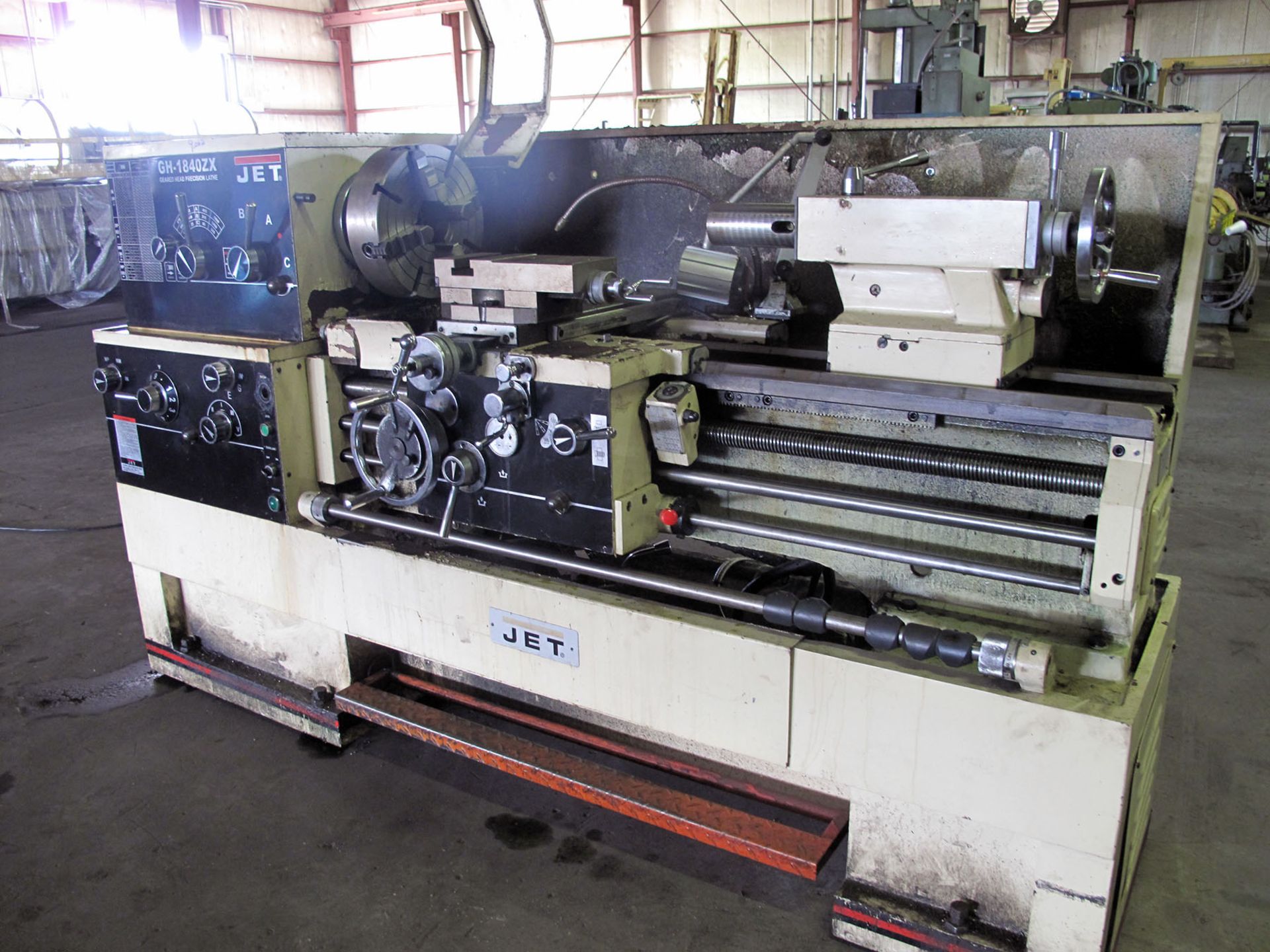 ENGINE LATHE, JET 18" X 40", Mdl. GH-1840ZX, 11" over crosslide, 3-1/8" spdl. hole, D-1-8 spdl. - Image 2 of 7