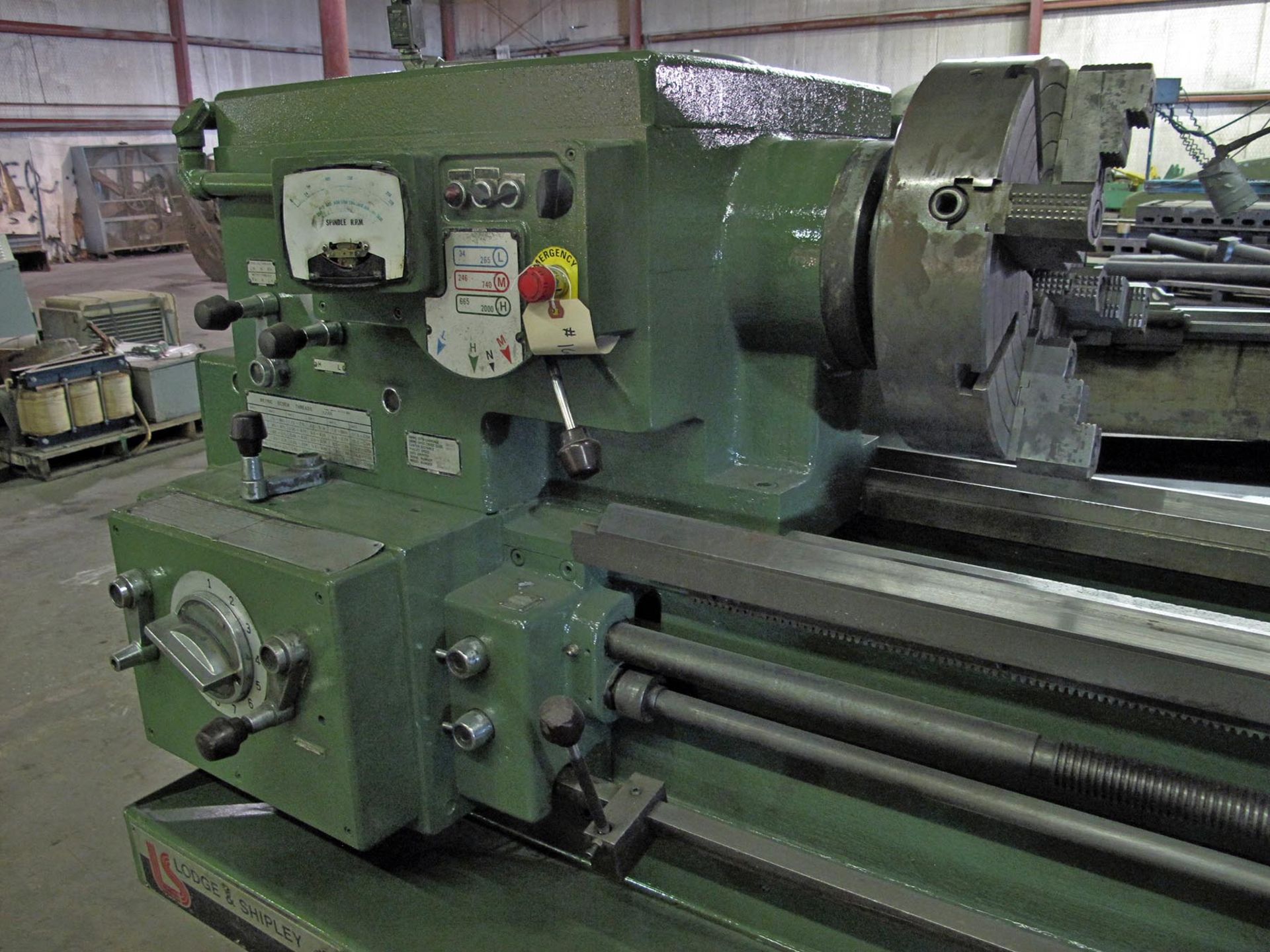 ENGINE LATHE, LODGE & SHIPLEY 20" X 54", Mdl. AVS-2013, 20.5" sw. over bed, 13.5" sw. over - Image 2 of 7