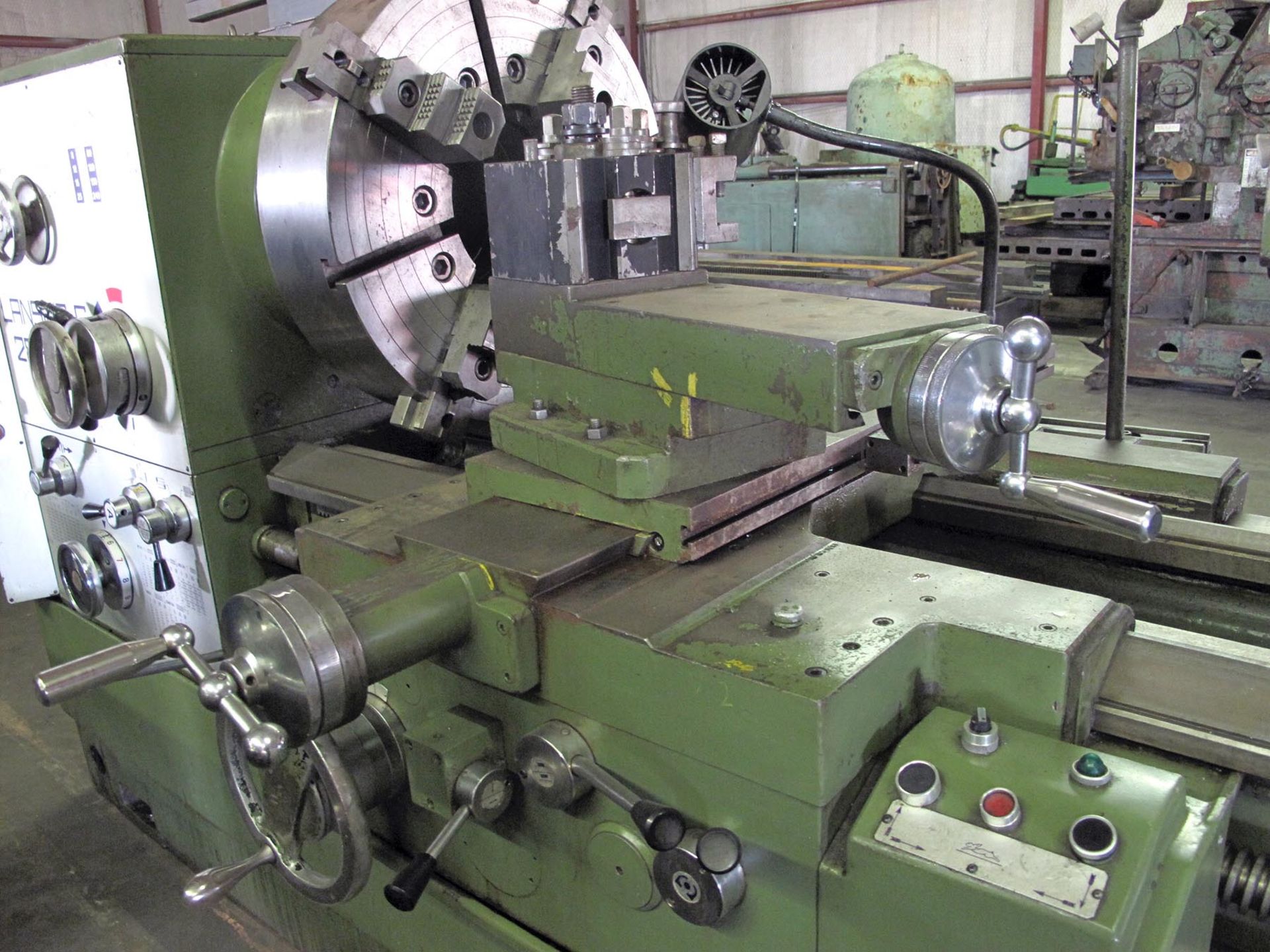 HOLLOW SPINDLE LATHE, LANSING 28" X 60", 28" sw. over bed, 18.875" sw. over crosslide, 37.75"sw. - Image 6 of 10