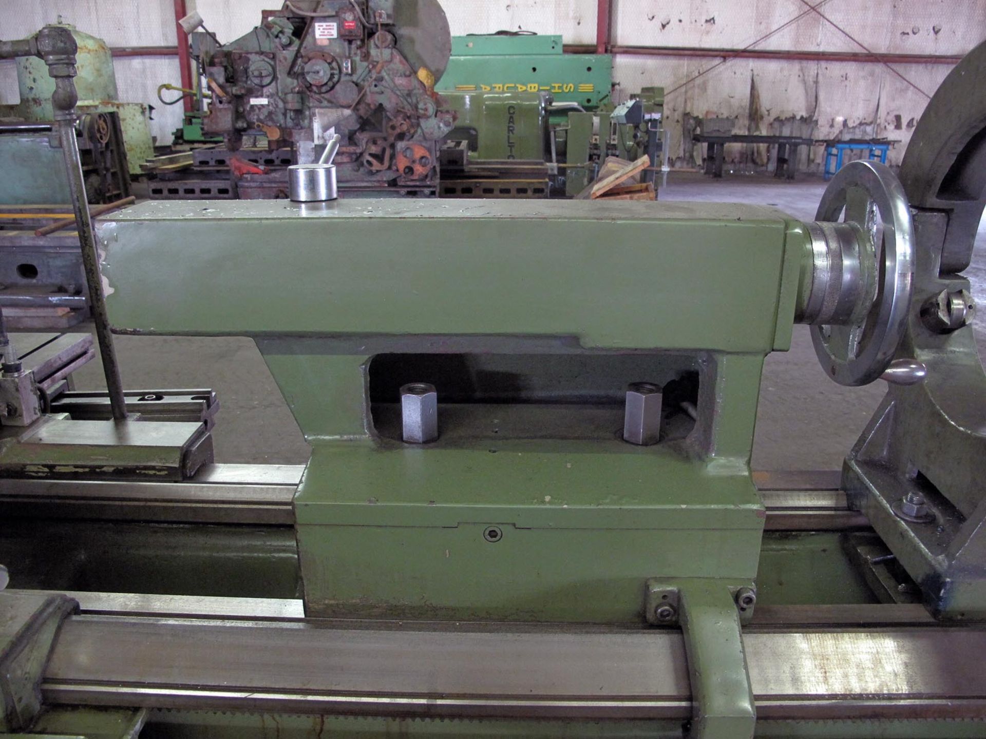 HOLLOW SPINDLE LATHE, LANSING 28" X 60", 28" sw. over bed, 18.875" sw. over crosslide, 37.75"sw. - Image 9 of 10