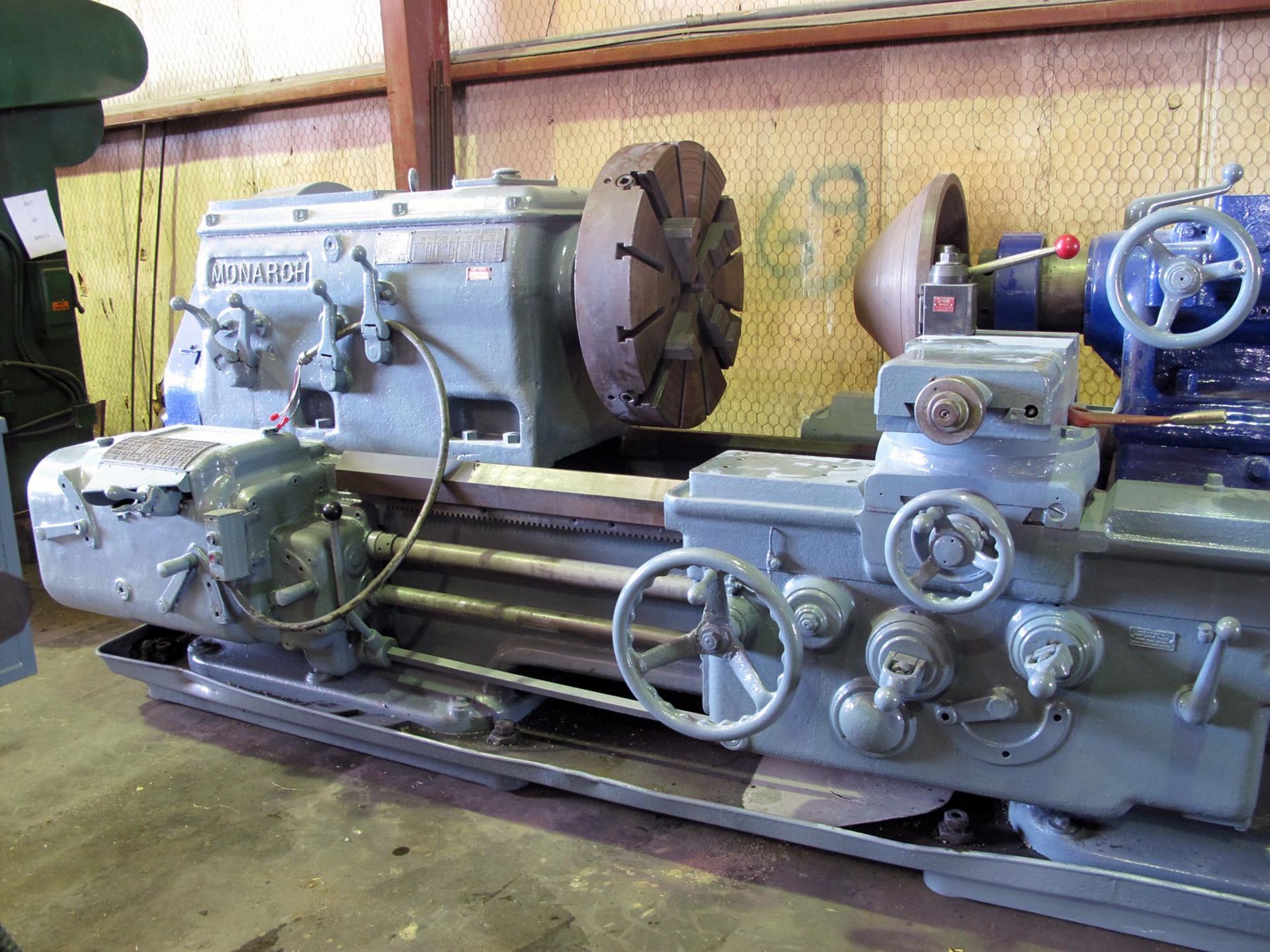 HEAVY DUTY ENGINE LATHE, MONARCH 37" X 108", Mdl. 32NN, 37.5" sw. over bed, 108" dist. btn. centers, - Image 3 of 6