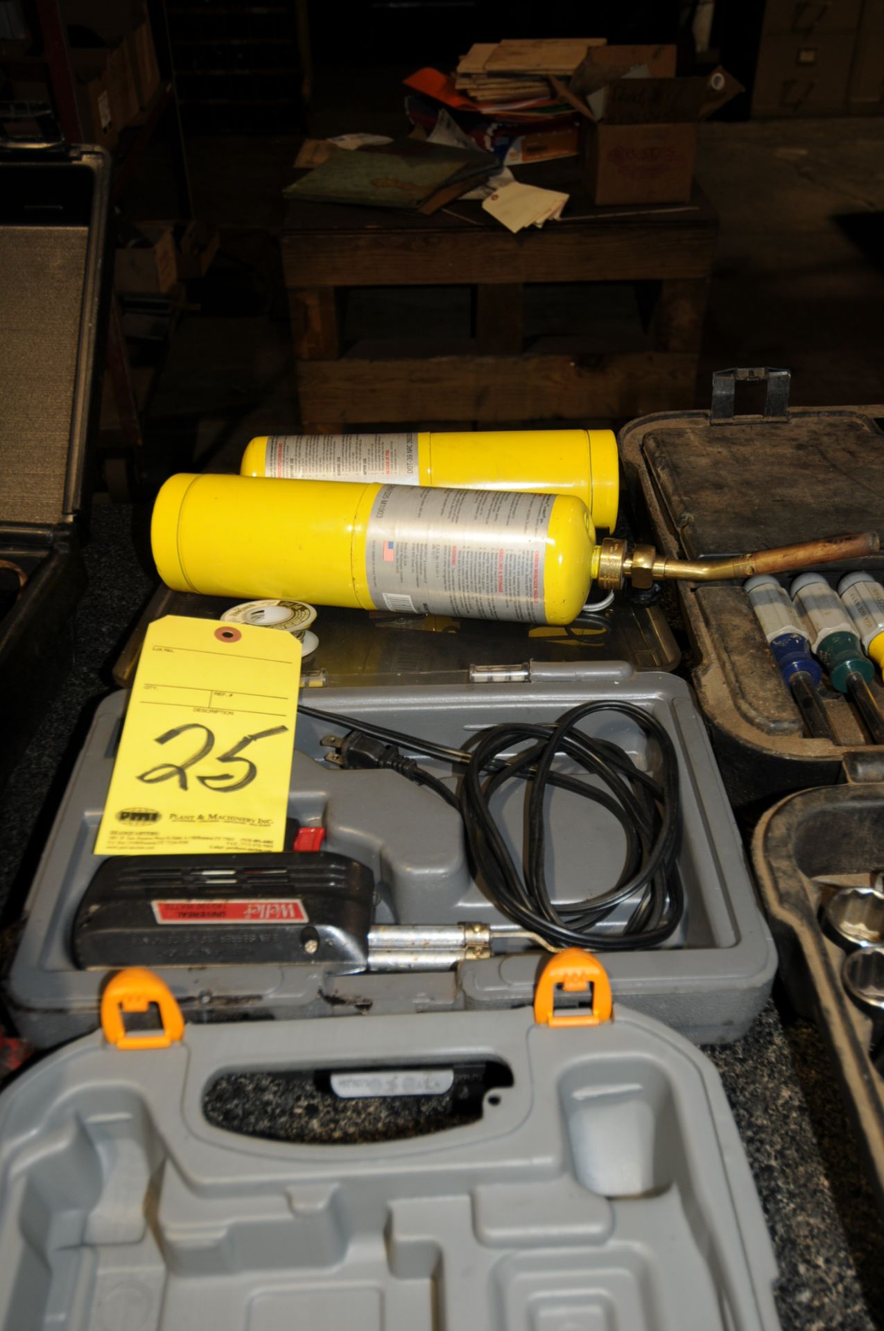 LOT OF SOLDER GUN & PROPANE TORCH