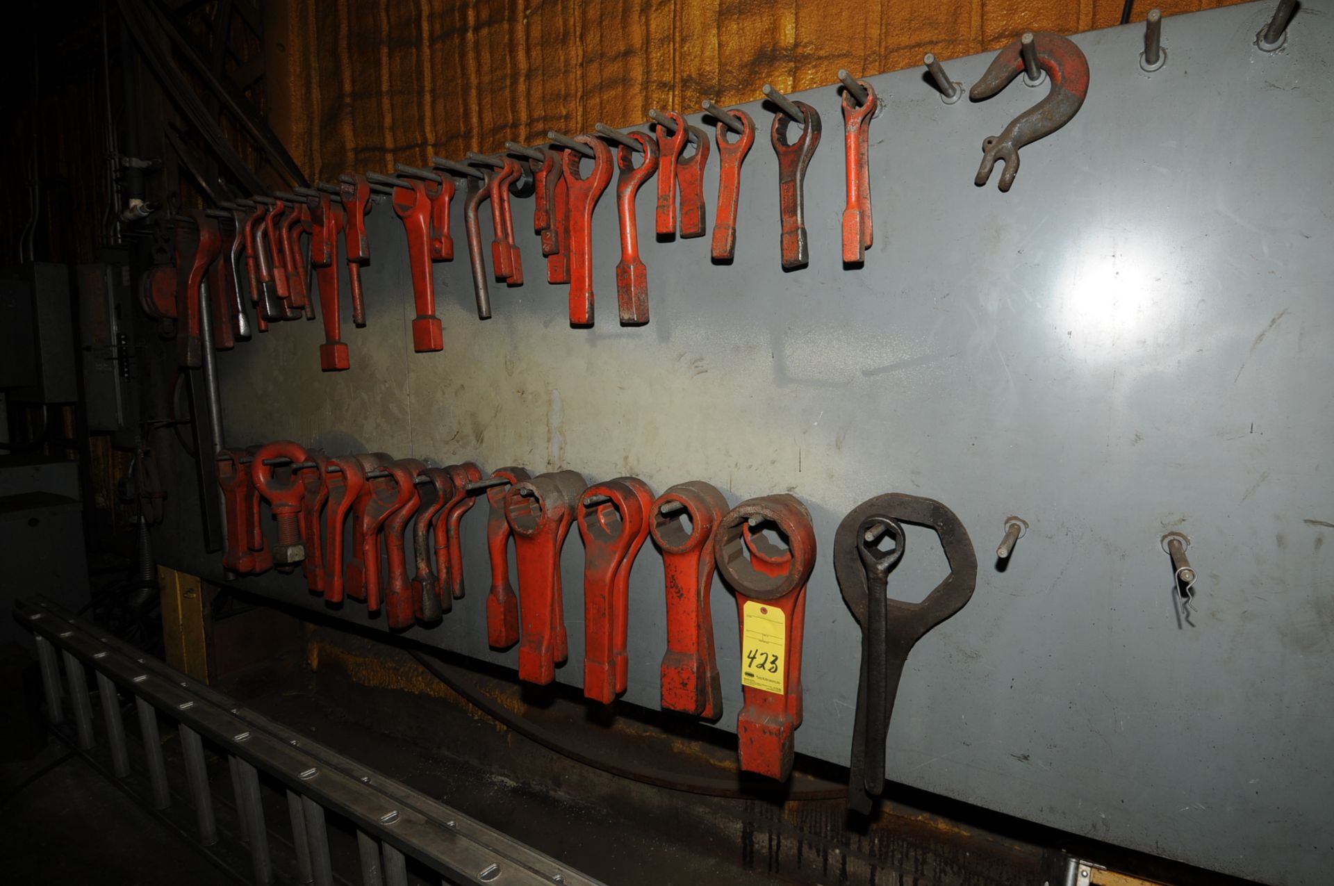 LOT OF HAMMER WRENCHES  (Located on wall)