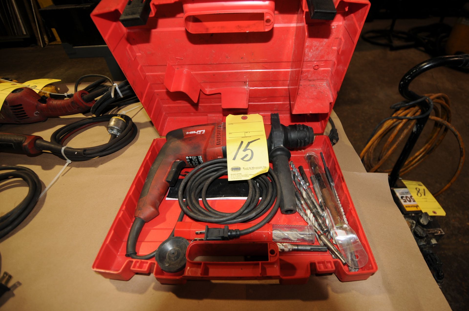 ELECTRIC HAMMER DRILL, HILTI, 120 v.