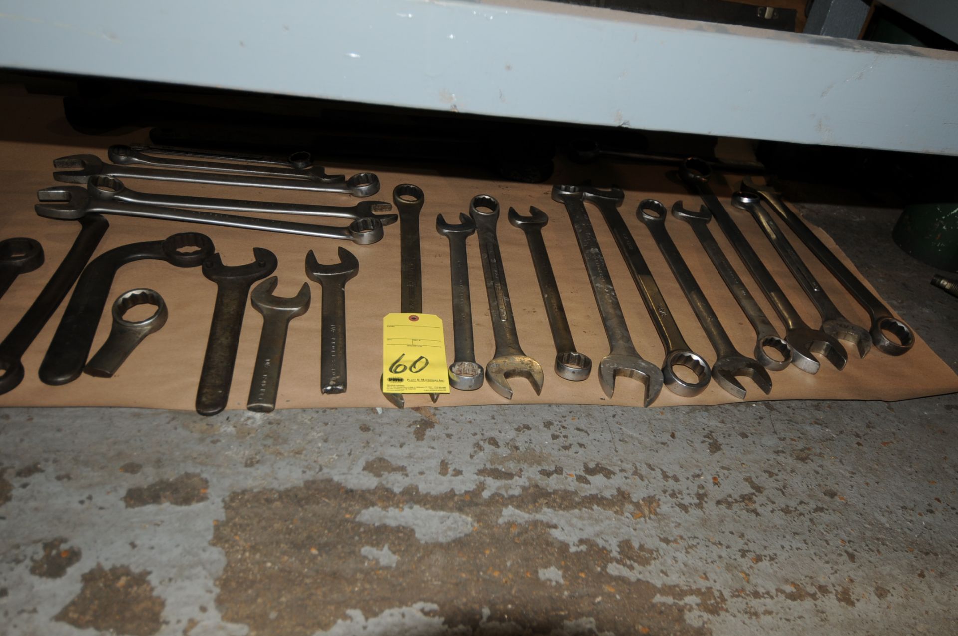 LOT OF WRENCHES (Located under bench)