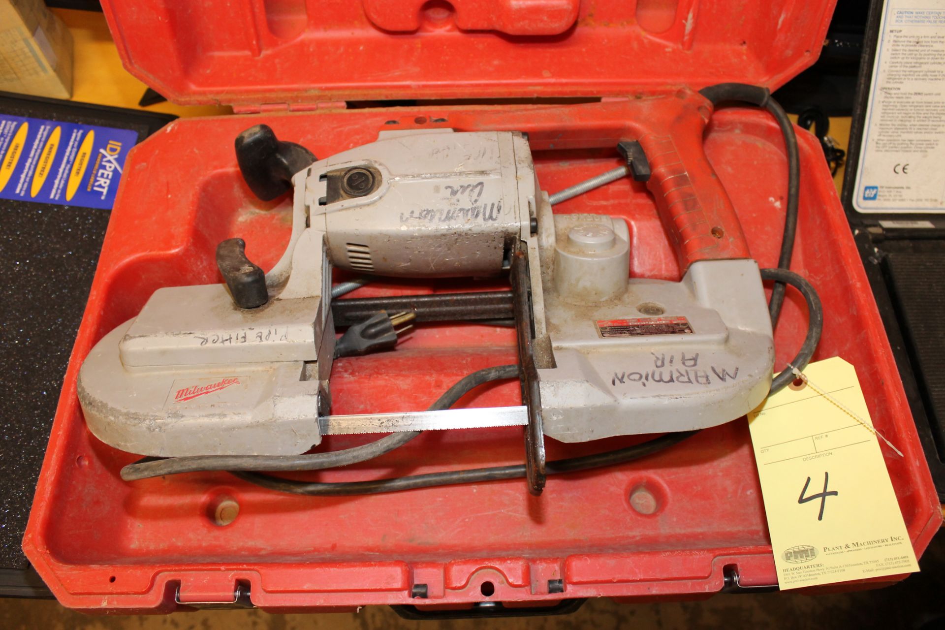 PORTA BANDSAW, MILWAUKEE MDL. 6239, w/carrying case  (Location D)