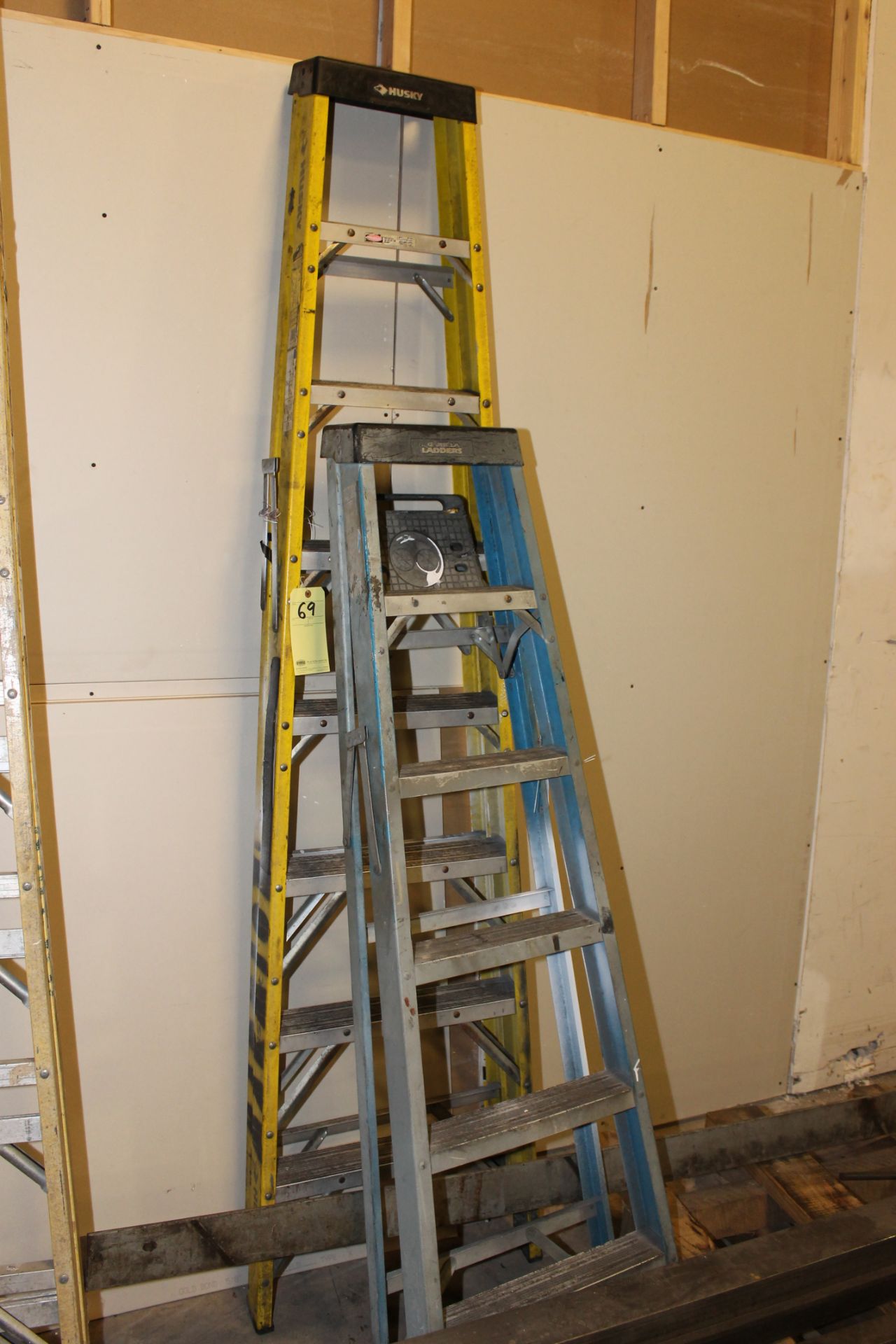 LOT OF STEP LADDERS: (1) 8' & (1) 6'  (Location D)