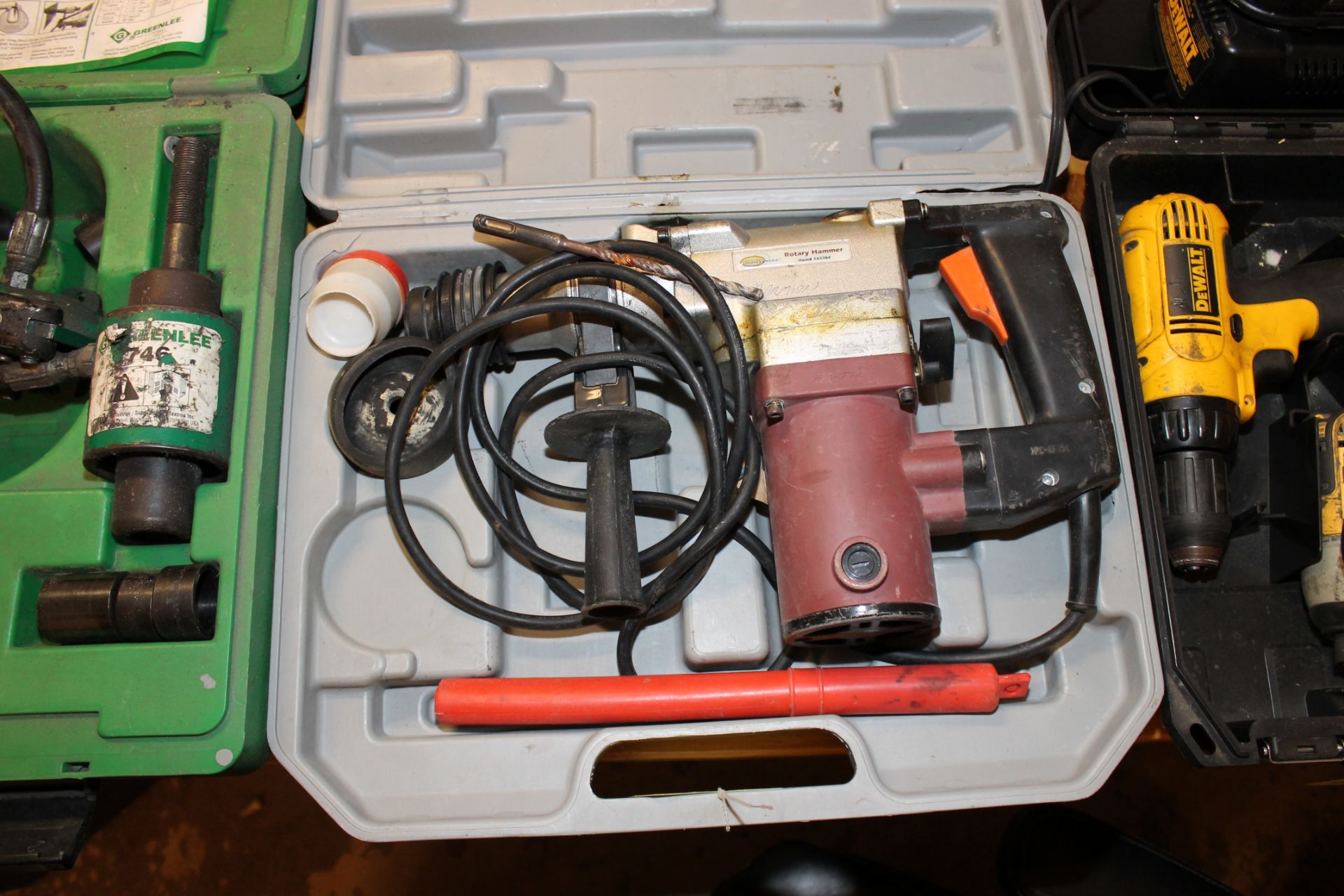 ROTARY HAMMER, INDUSTRIAL MDL. 143384, w/carrying case  (Location D)