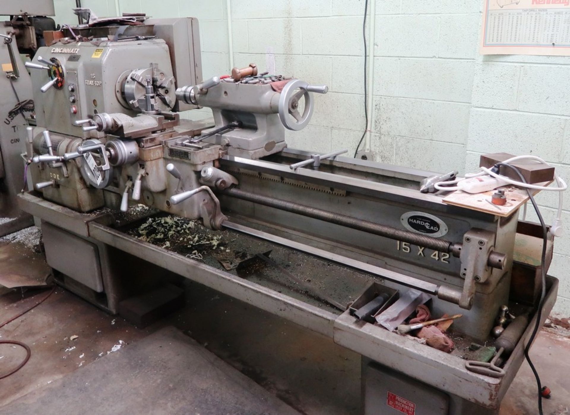 15 X 42 Cincinnati Tray-Top Tool Room Engine Lathe