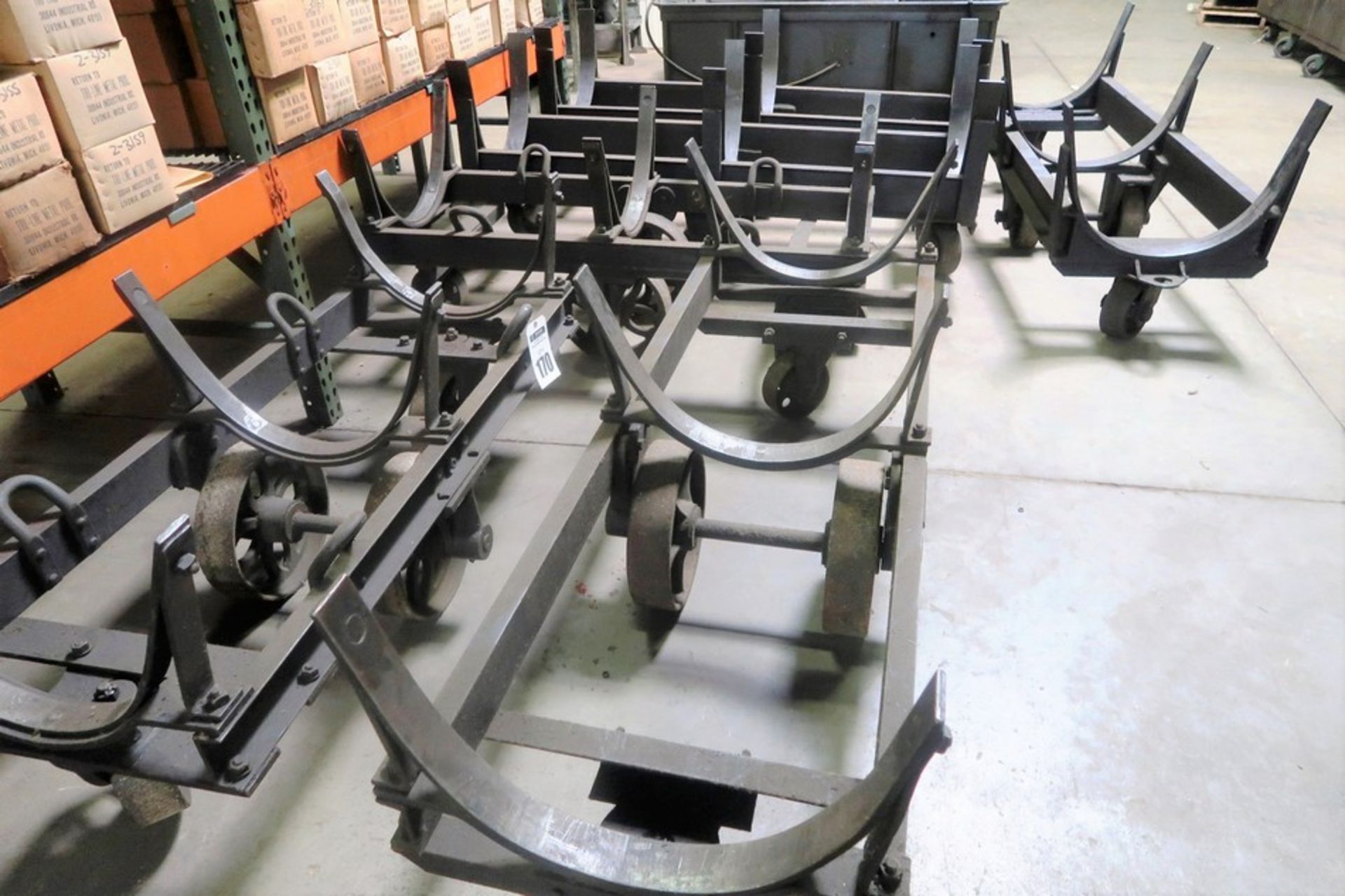 (6) Rolling Bar Stock Carts - Image 2 of 2