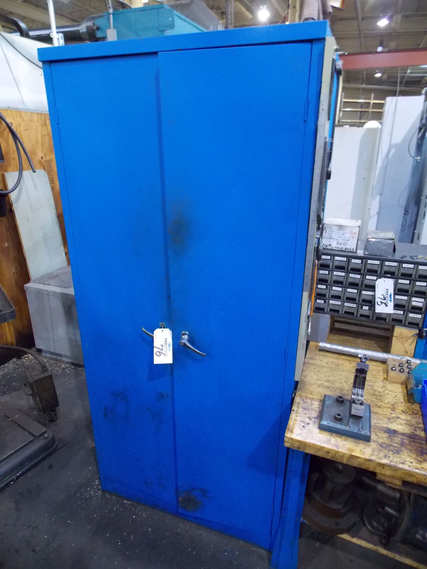 Lot: 2 Door Cabinet with Tooling Contents