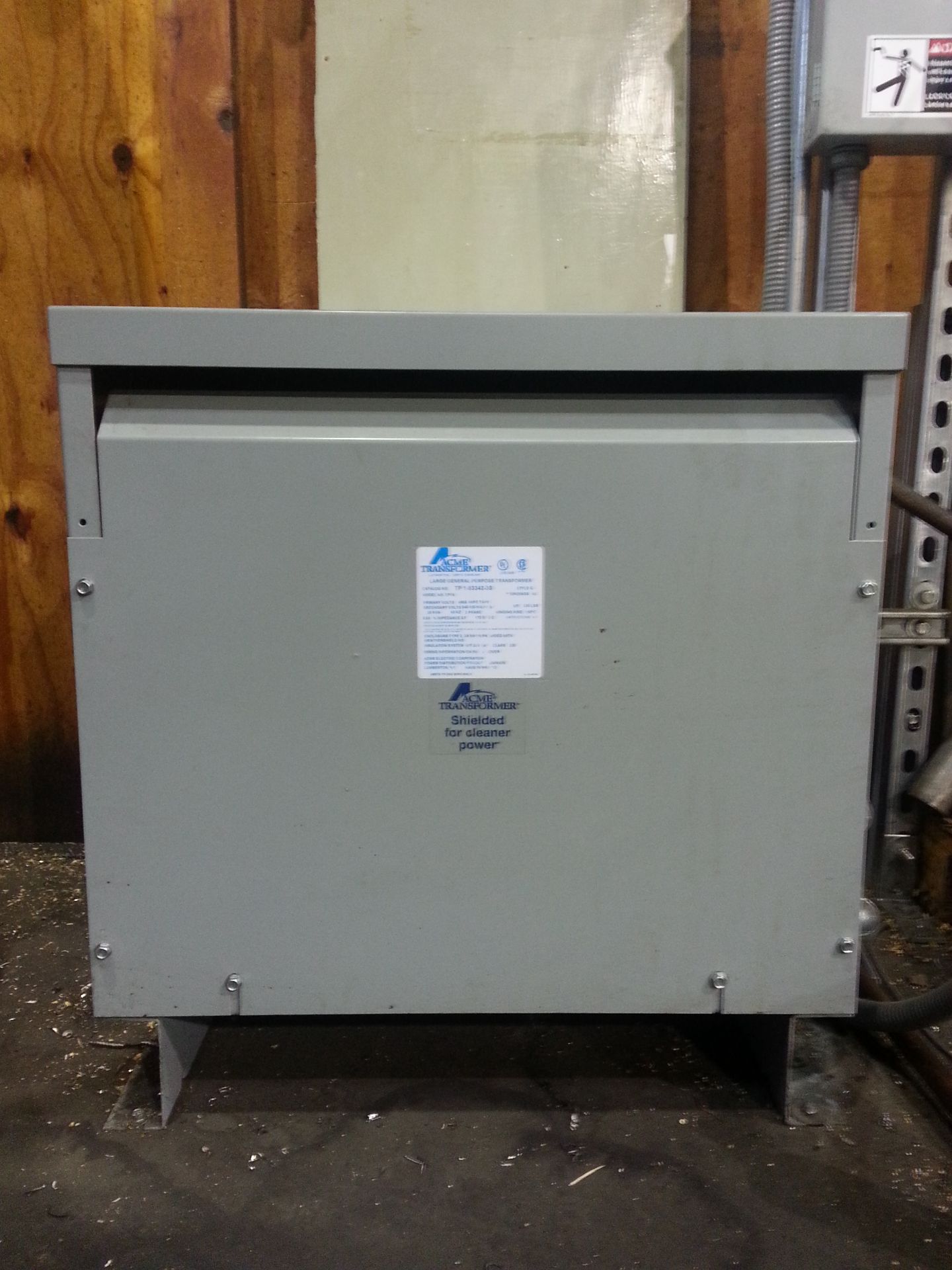 Acme Model TP1A Transformer, 480V, 30 KVA, 60 HZ, 3 Phase