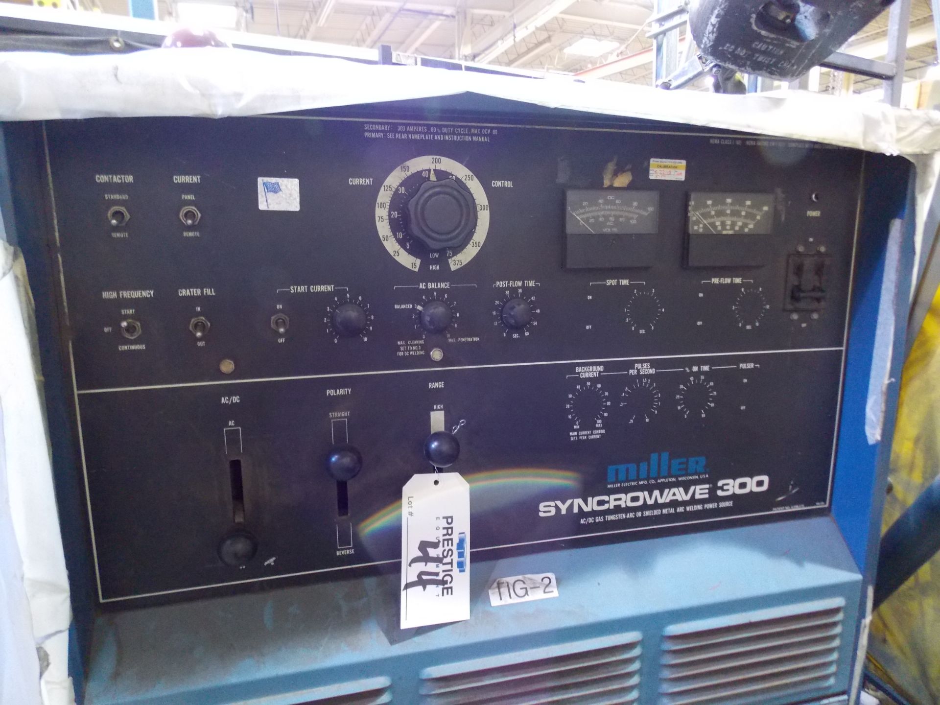 MILLER Syncrowave 300, AC/DC Gas Tungsten Arc or Shielded Metal Arc Welding Power Source - Image 2 of 2