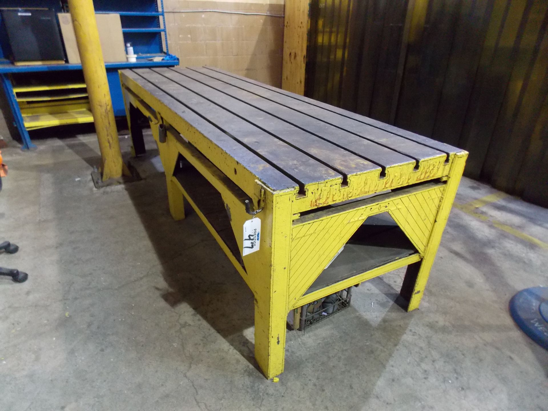 3' x 10' Slotted Heavy Duty Steel Table