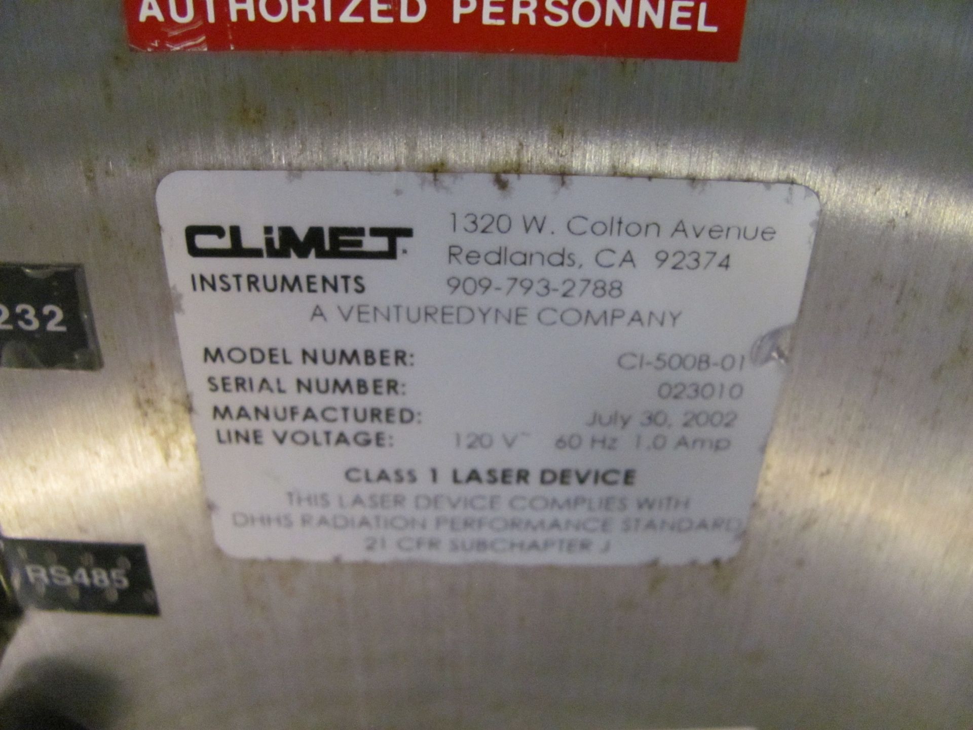 Climet Cl-500 Innovation Portable Laser Particle Counter - Image 2 of 2