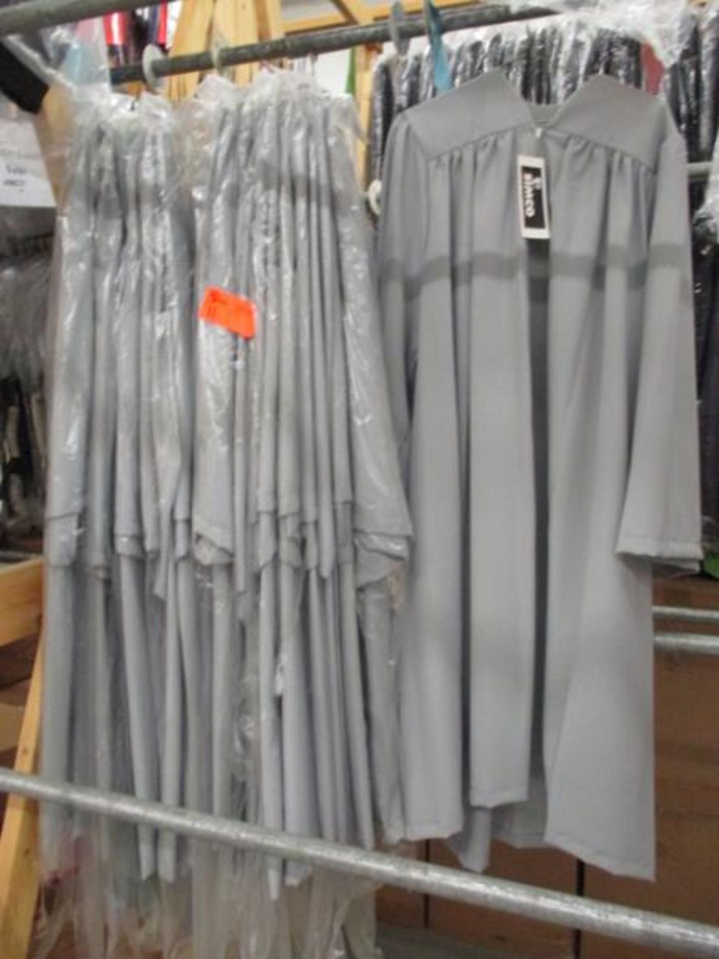 Choir Robes, Gray, Approx. 18 w/ Accessory Collars