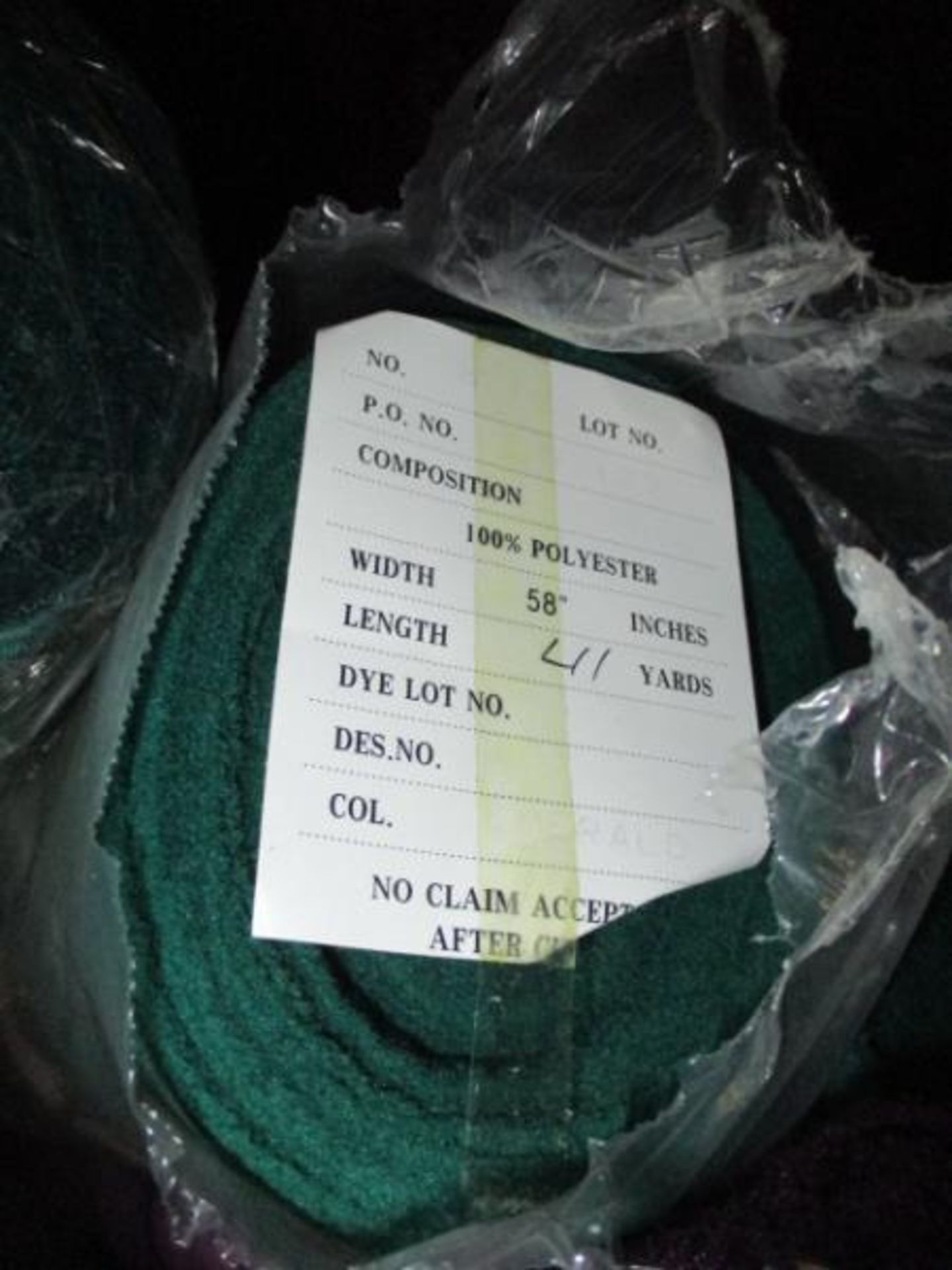 (6) Full Bolts Polysatin, 50 Yards Each, Emerald - Image 4 of 4
