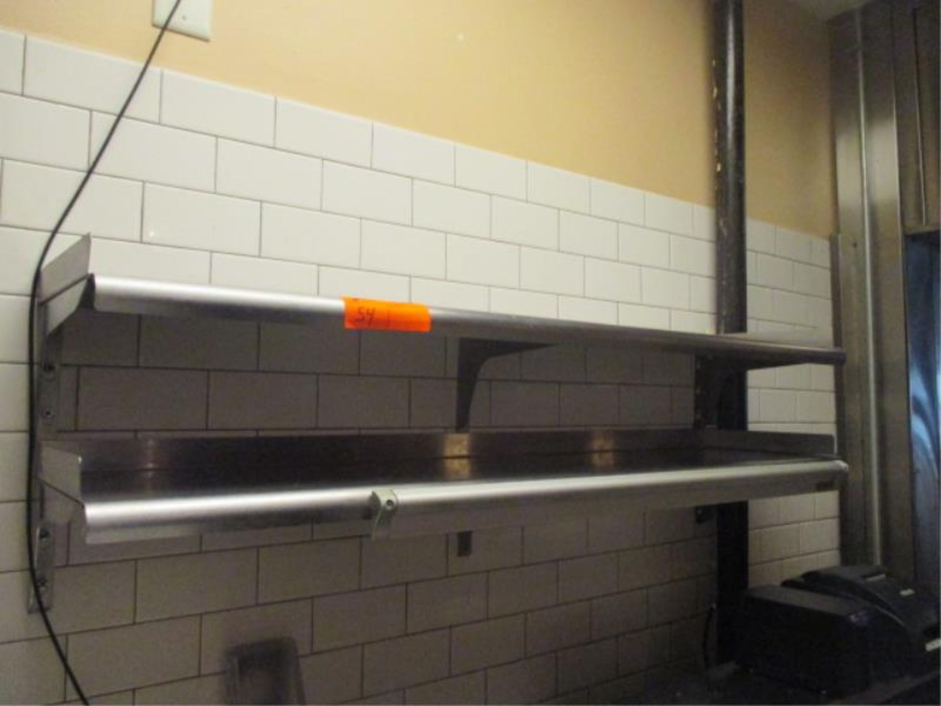 (2) Stainless Steel Wall Shelves 4'