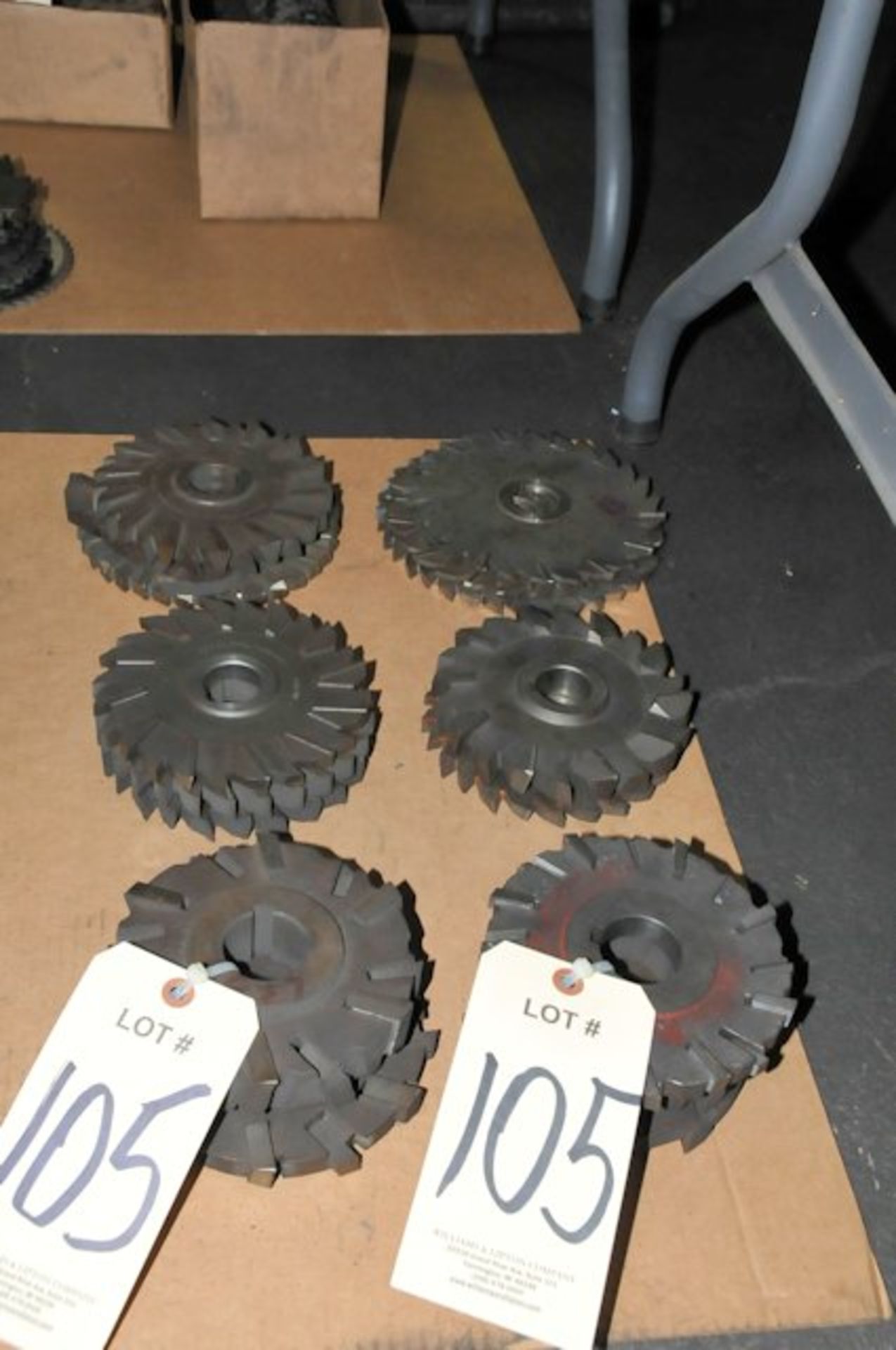 Lot-(15) Milling Cutters in (2) Rows Under (1) Table