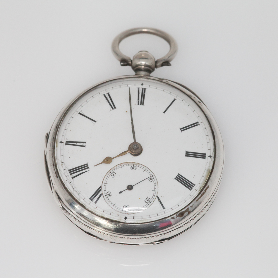 Gents silver Victorian pocket watch