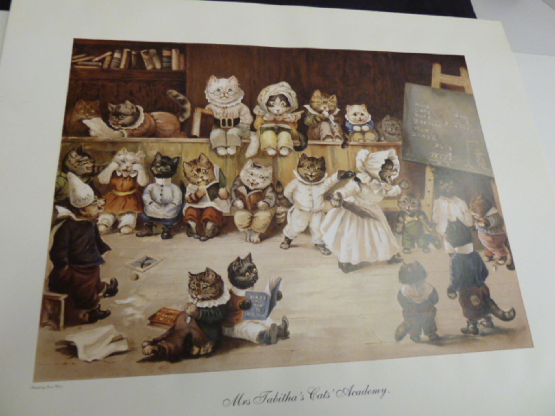 APPROX 200 UNMOUNTED PRINTS - MRS TABITHAS CATS ACADEMY BY LOUIS WAIN