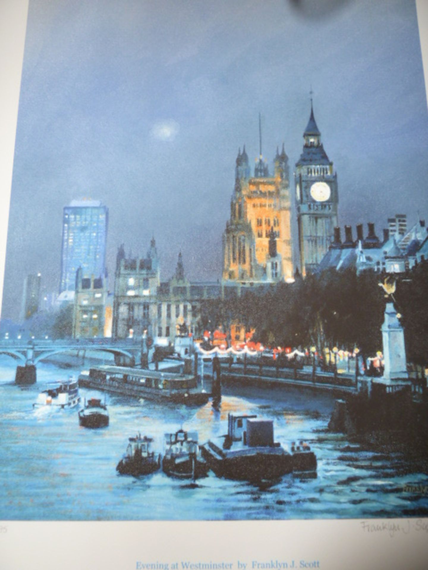 28 X LIMITED EDITION SIGNED UNMOUNTED PRINTS - 6X TWILIGHT, 4X EVENING AT WESTMINSTER, 5X BUCKINGHAM - Image 4 of 5