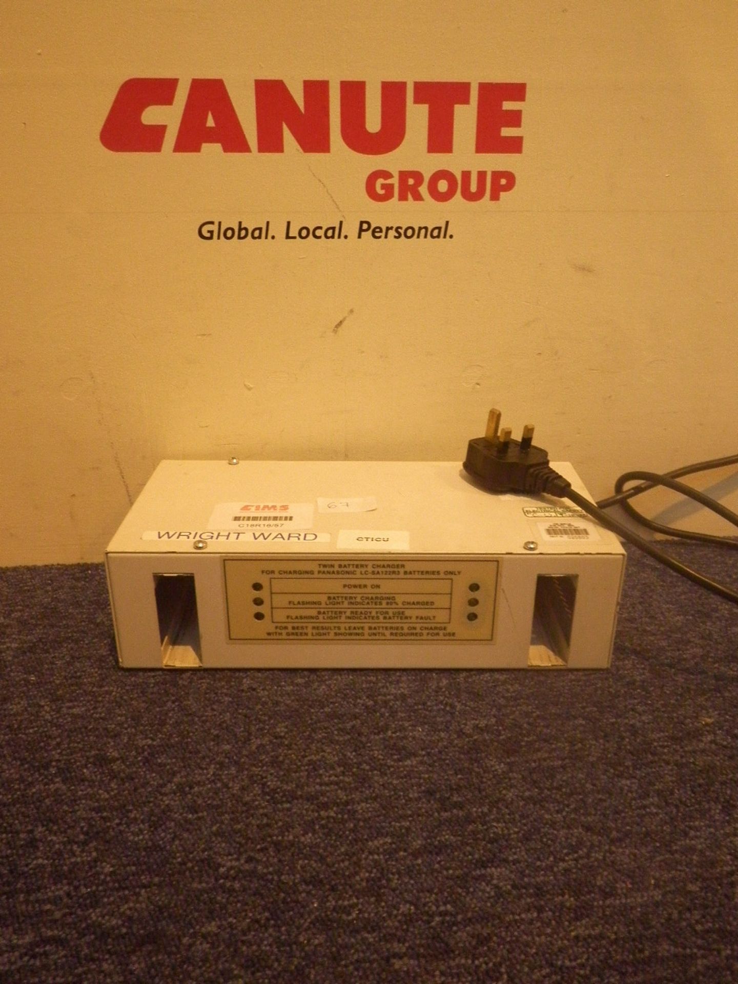 Twin Battery Charger for Charging Panasonic LC-SA122R3 Batteries *Powers Up Fine*