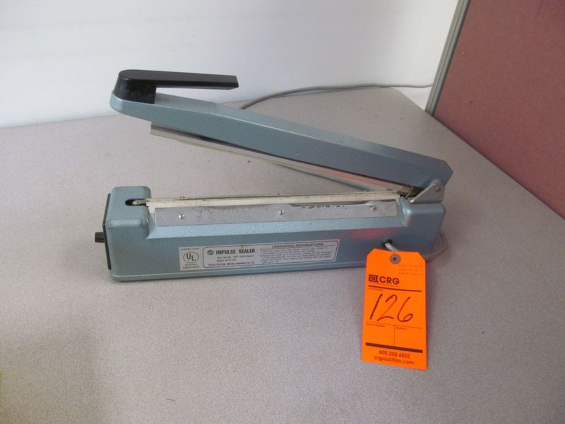 Lot (2) UL electric impulse sealers, Type TISH300