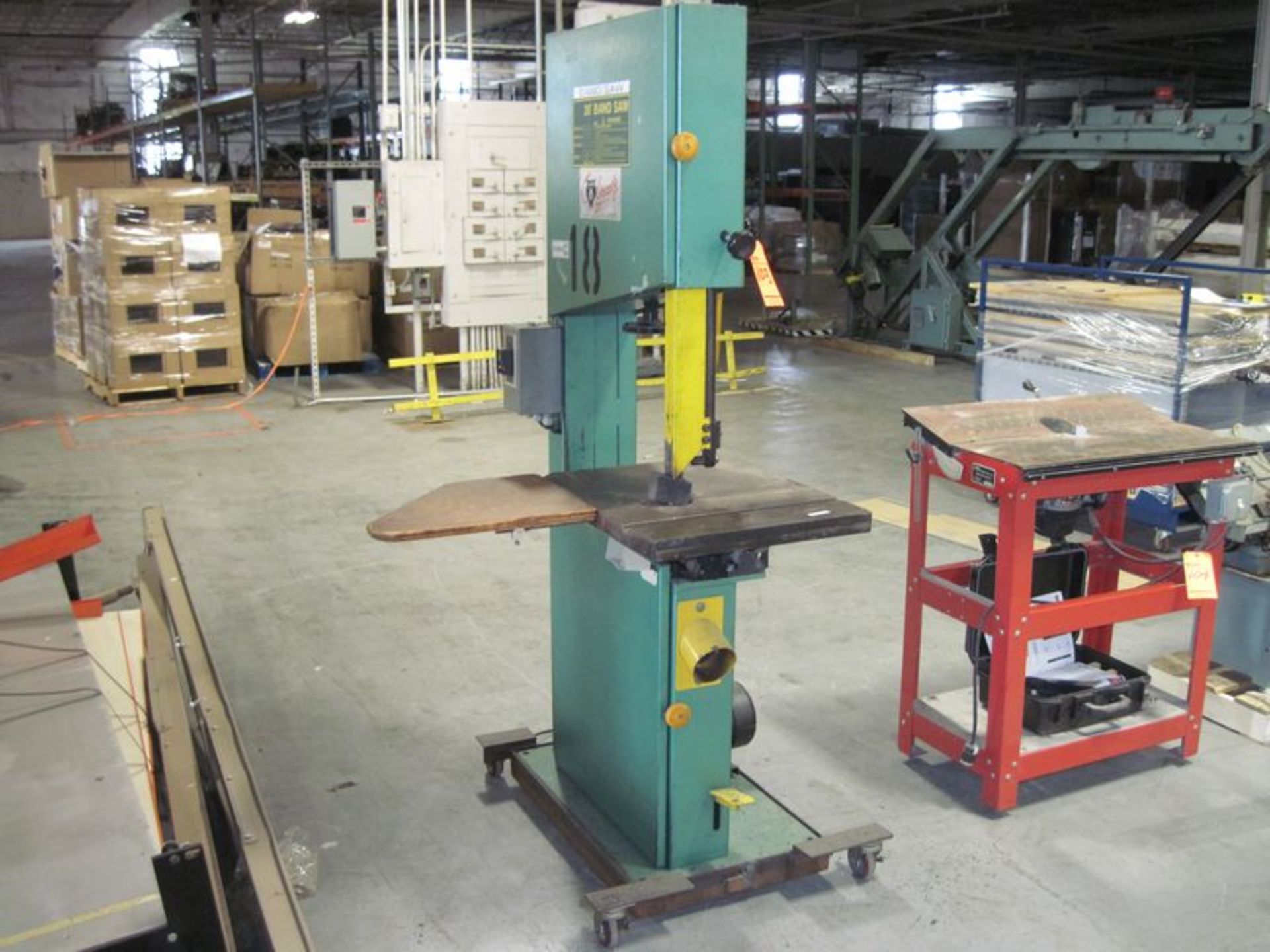 1999 Grizzly 20" vertical band saw, M/N 81258, S/N A378, 20" X 24" table, 3 HP, 1 PH, 1720 rpm