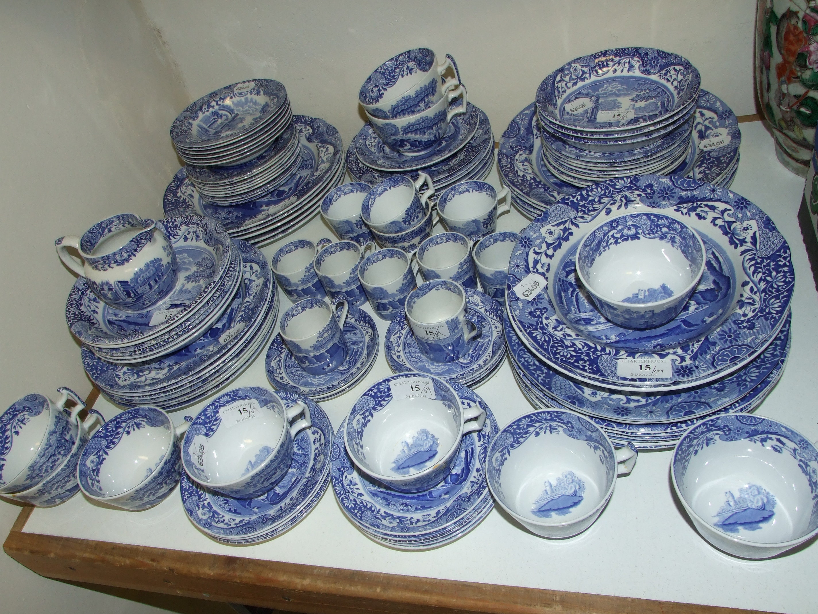 A Copeland Spode Italian pattern part dinner, tea and coffee service (qty)   Condition report