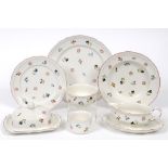 A quantity of Villeroy & Boch Petite Fleur pattern dinner wares, including twelve dinner plates, six